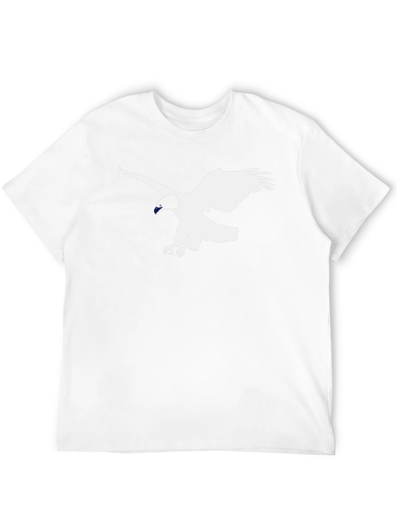 Black T-Shirt with Eagle Graphic Tee