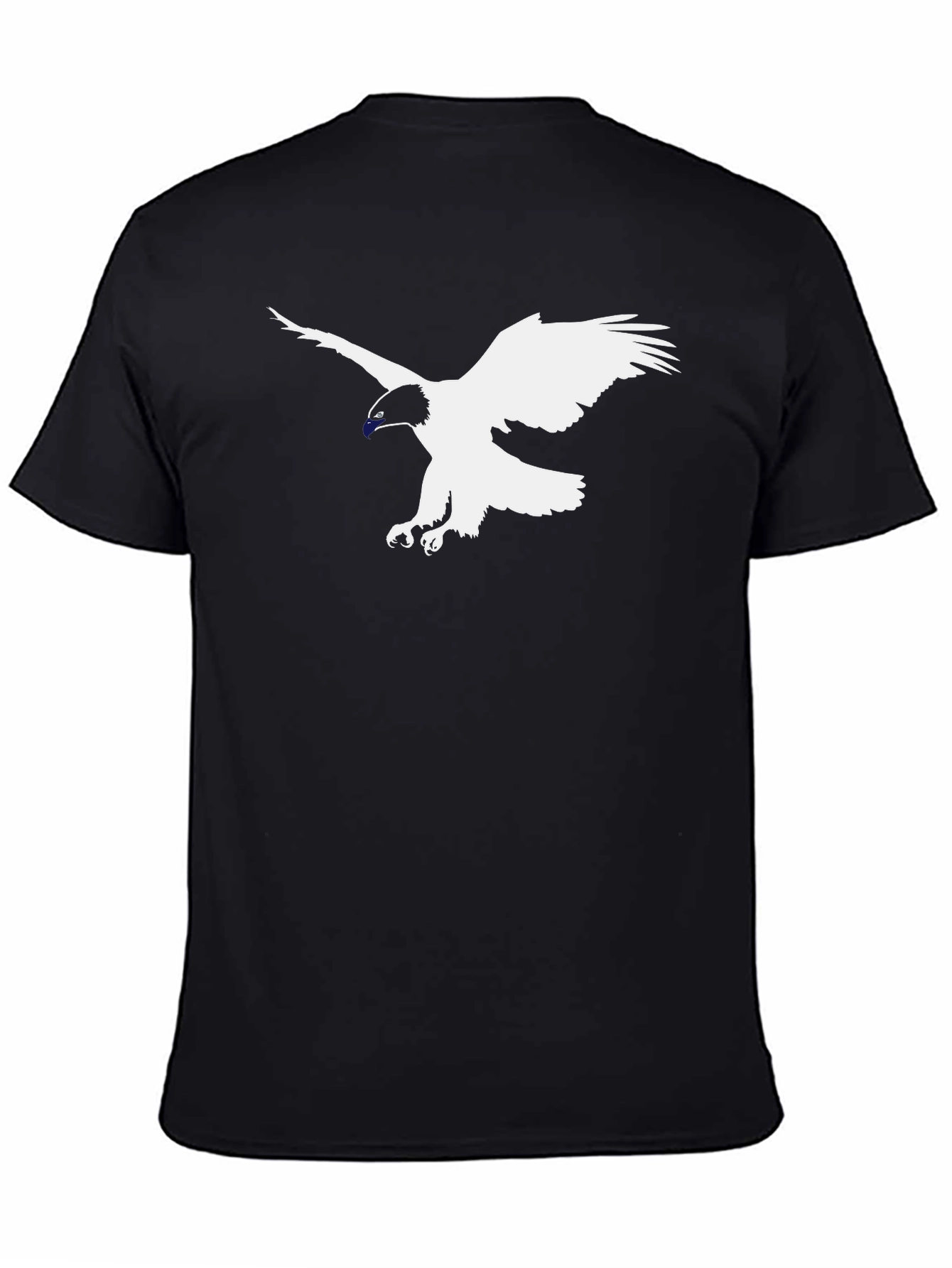 Black T-Shirt with Eagle Graphic Tee