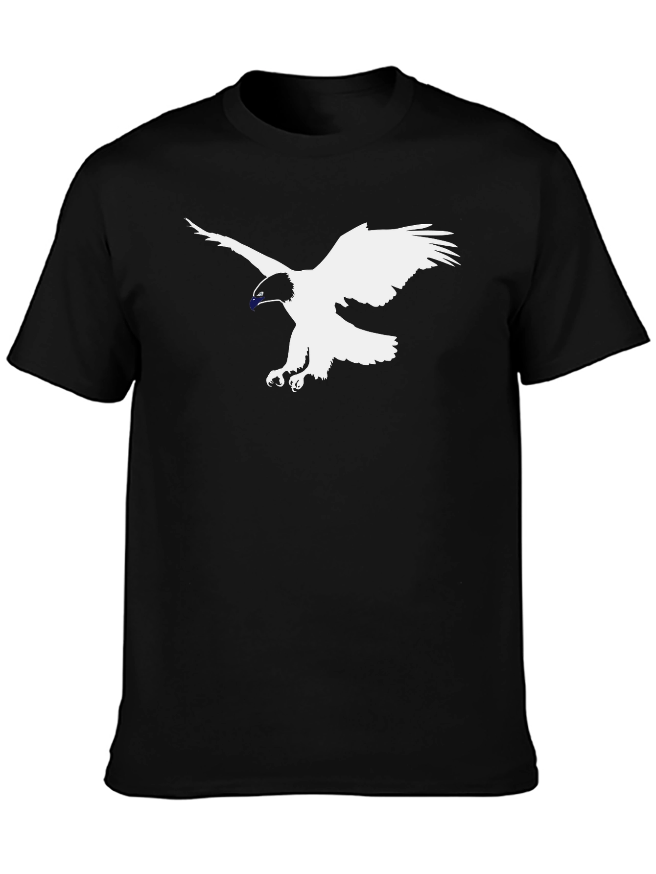 Black T-Shirt with Eagle Graphic Tee