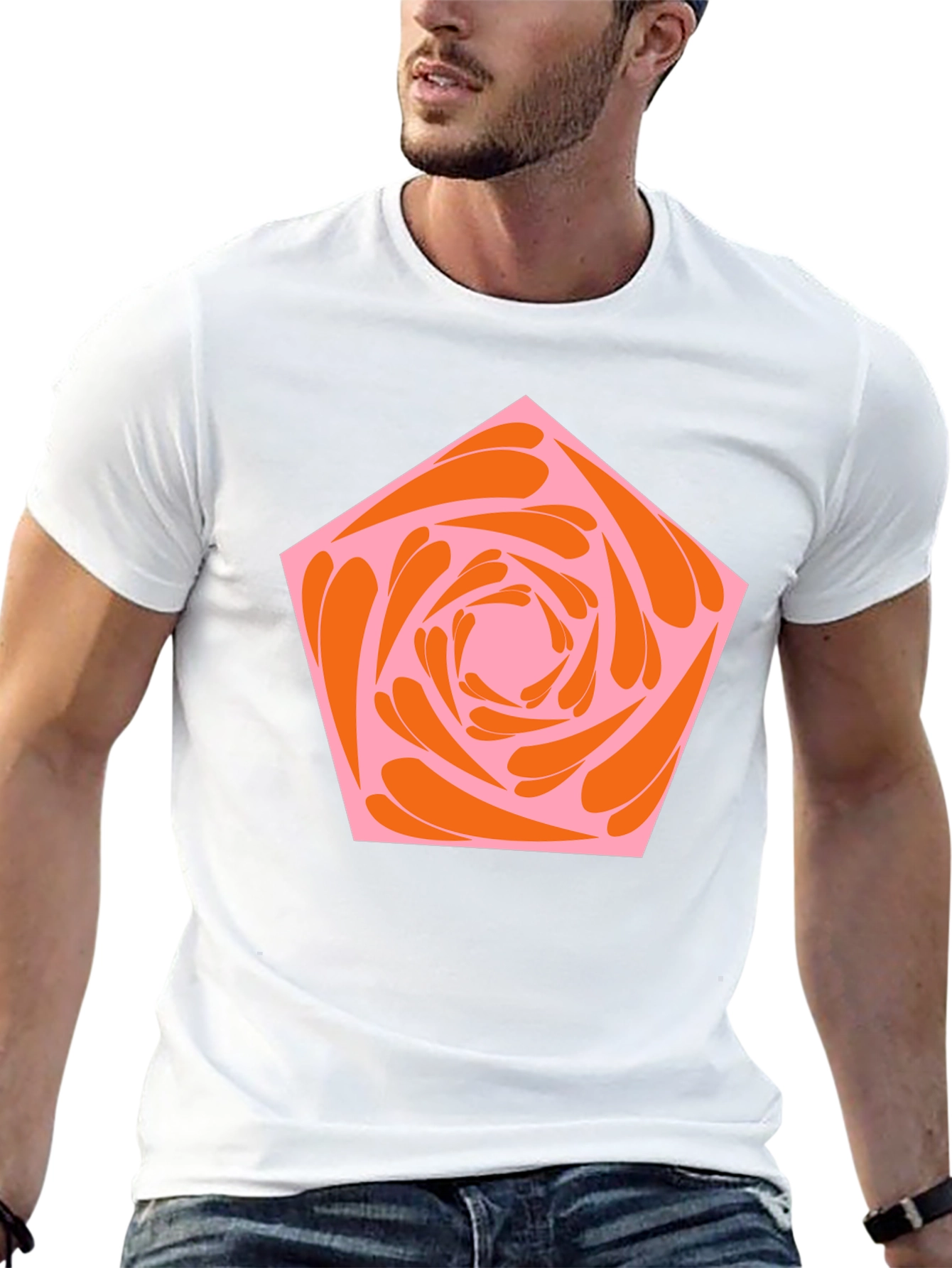 Abstract Flower Graphic Tee
