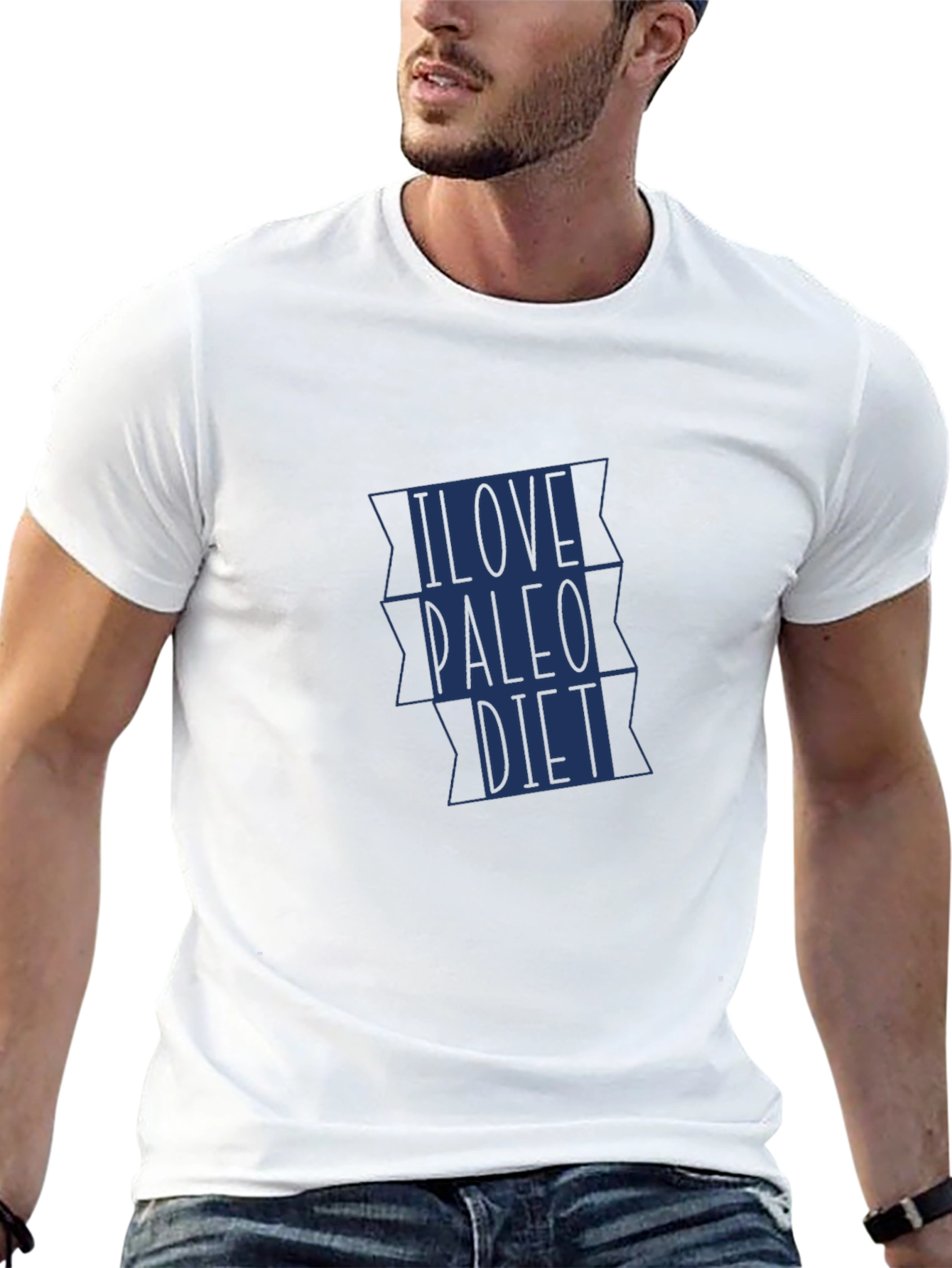 I Love Paleo Diet Black T-Shirt