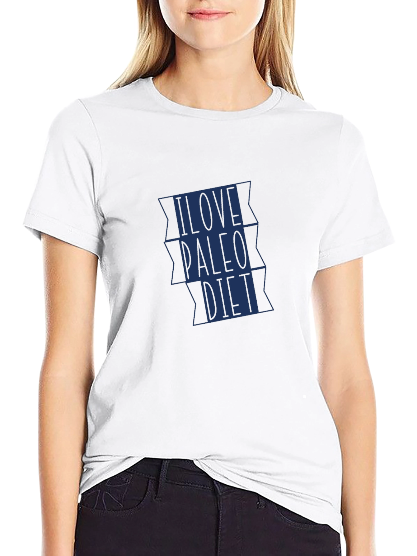 I Love Paleo Diet Black T-Shirt