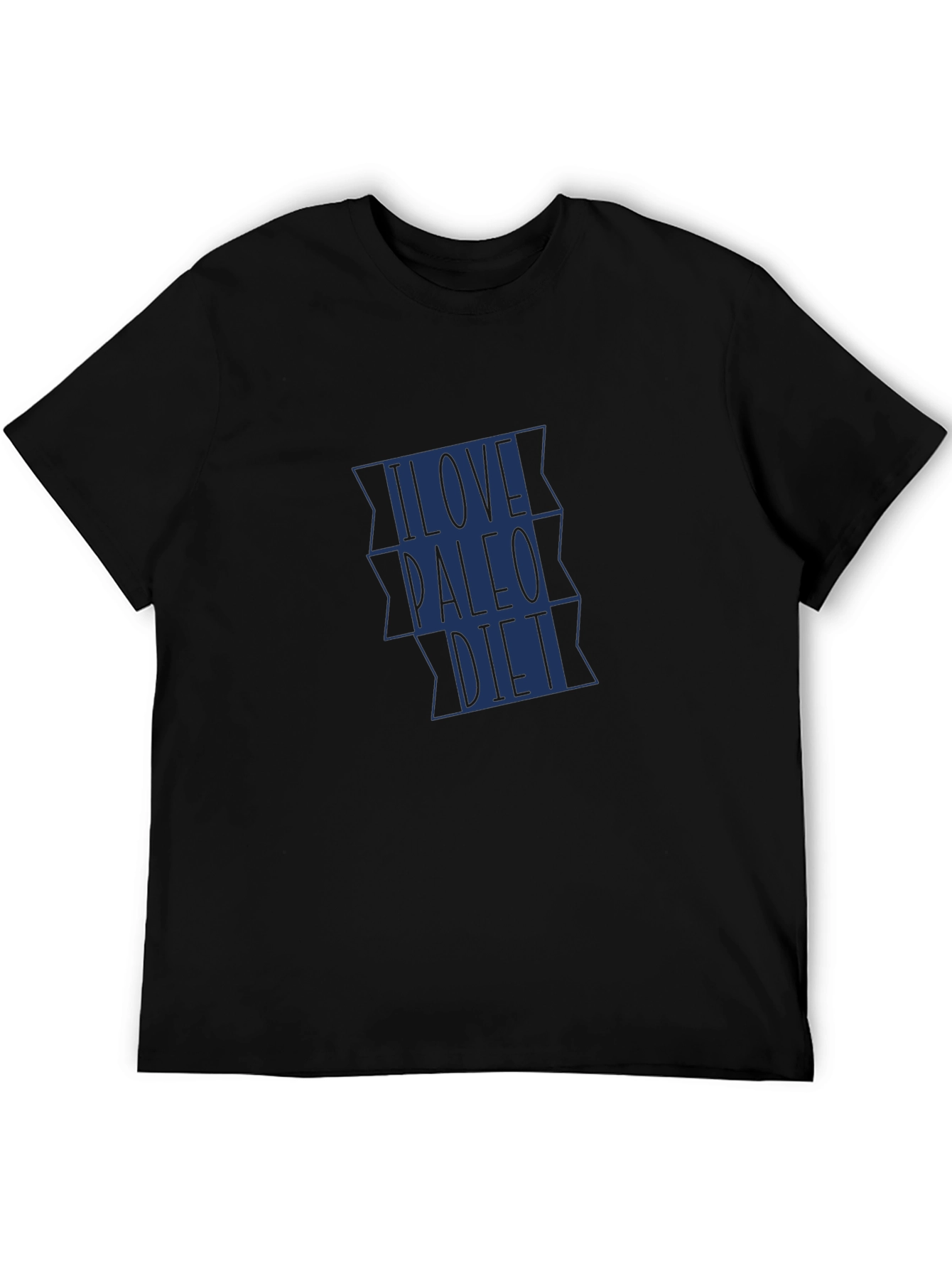 I Love Paleo Diet Black T-Shirt