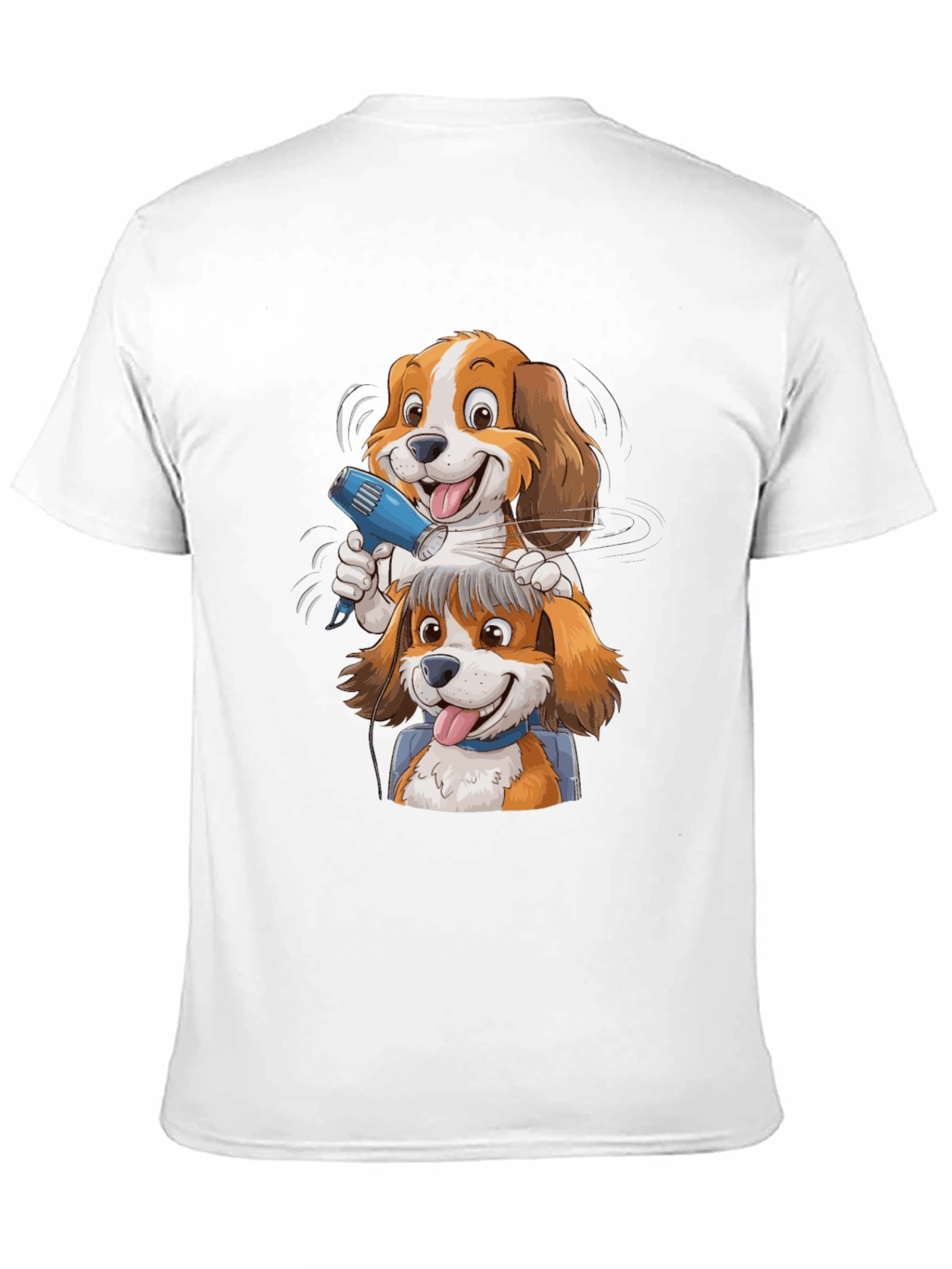 Funny Dog Grooming Cartoon Graphic Tee