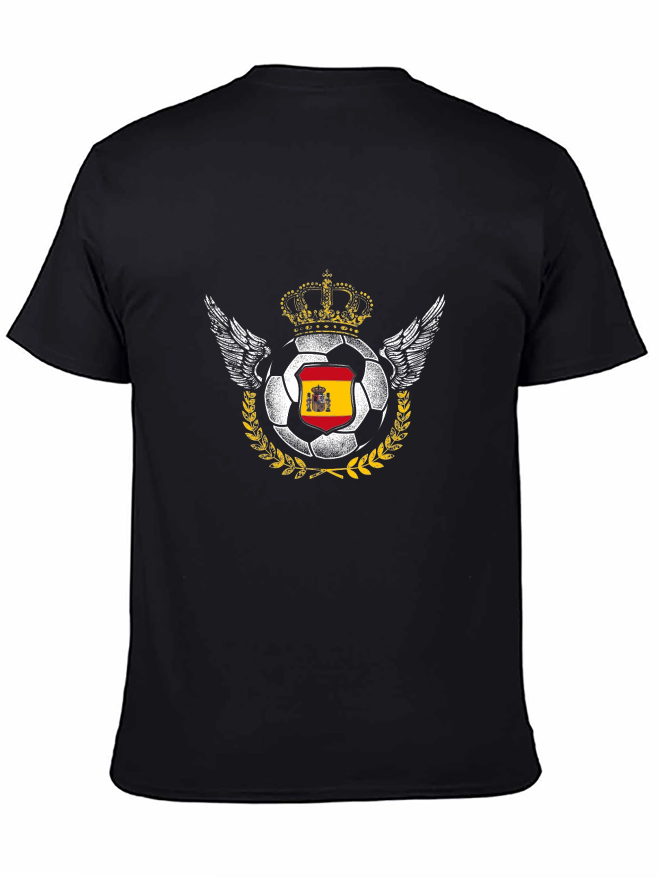 Spain Soccer Pride Tee - Crowned Football T-Shirt