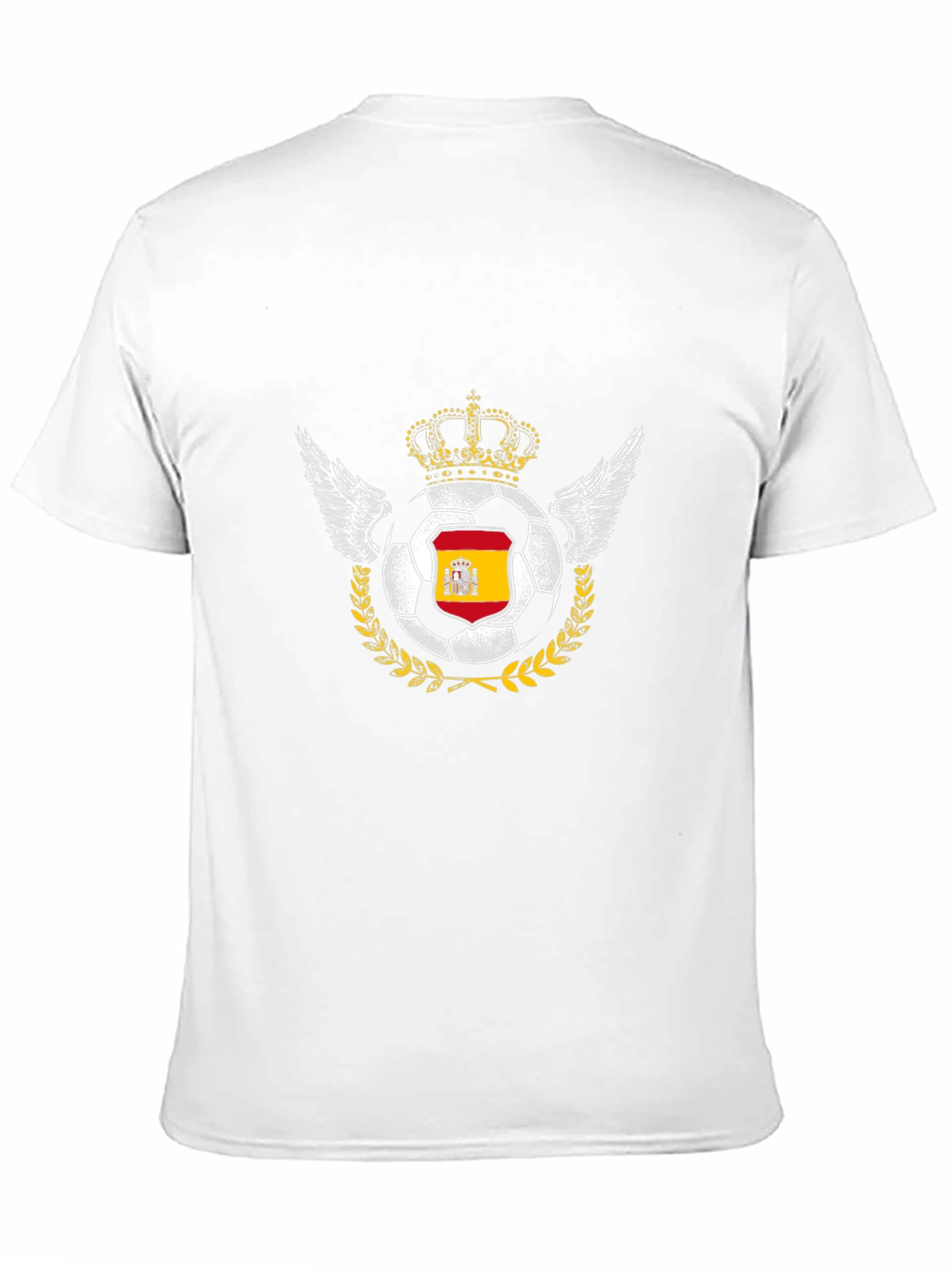 Spain Soccer Pride Tee - Crowned Football T-Shirt