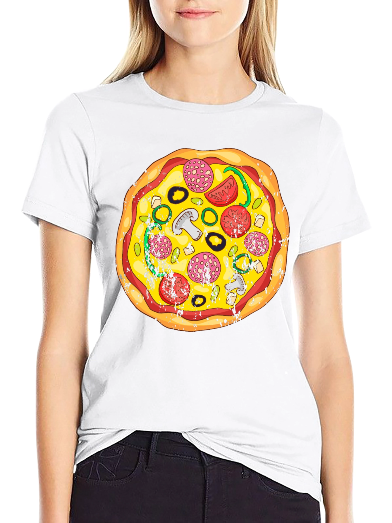 Pizza Graphic T-Shirt - Foodie Fashion Tee