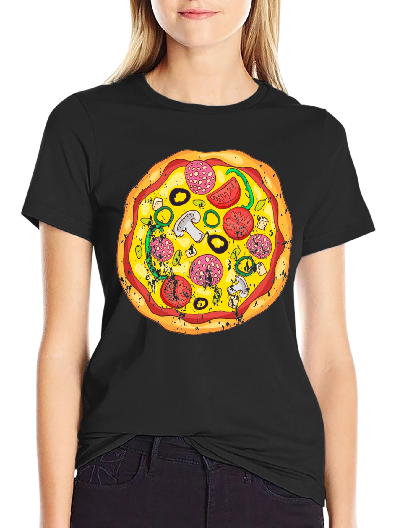 Pizza Graphic T-Shirt - Foodie Fashion Tee