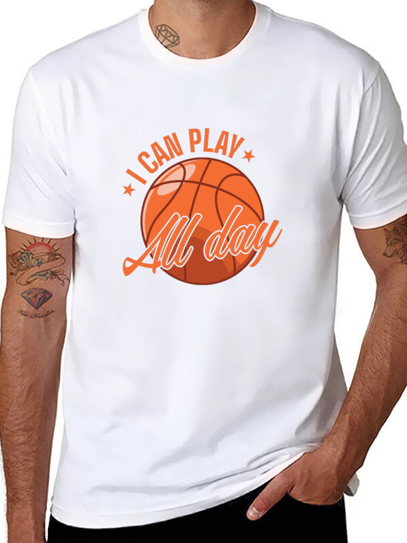 I Can Play All Day Basketball Graphic Tee