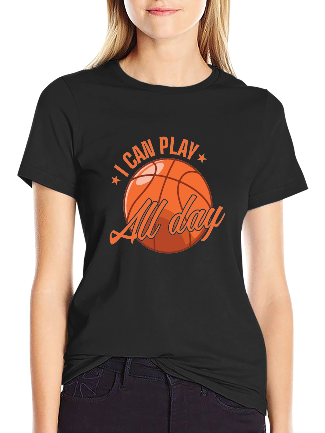 I Can Play All Day Basketball Graphic Tee