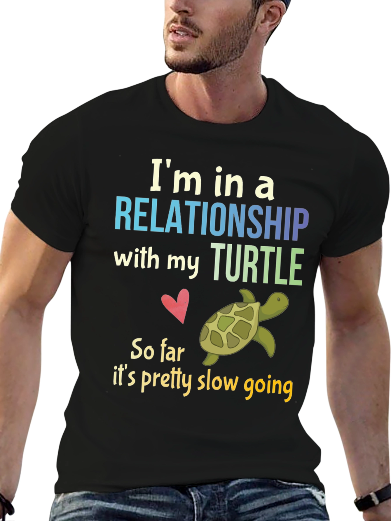 Relationship with My Turtle Graphic T-Shirt