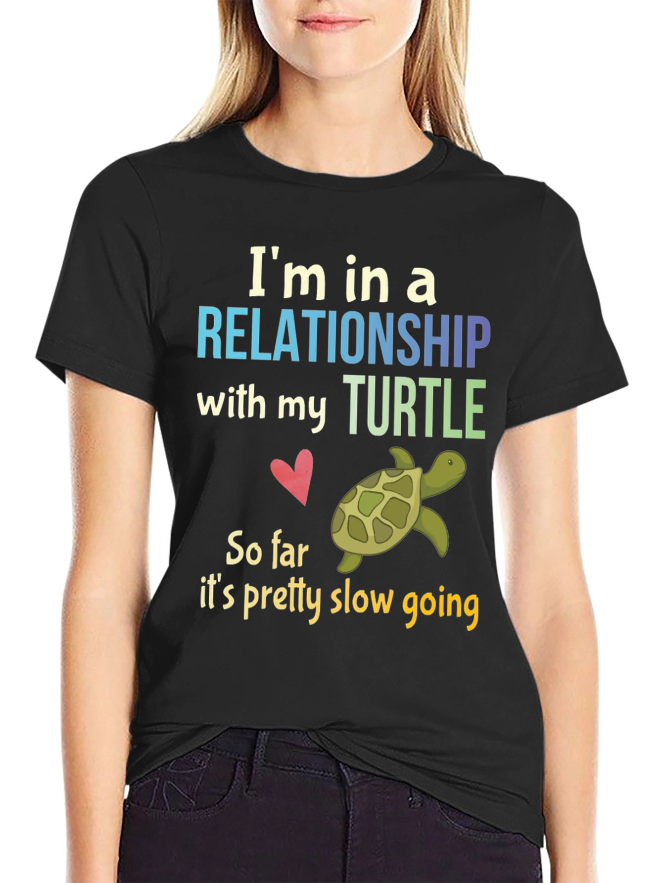 Relationship with My Turtle Graphic T-Shirt