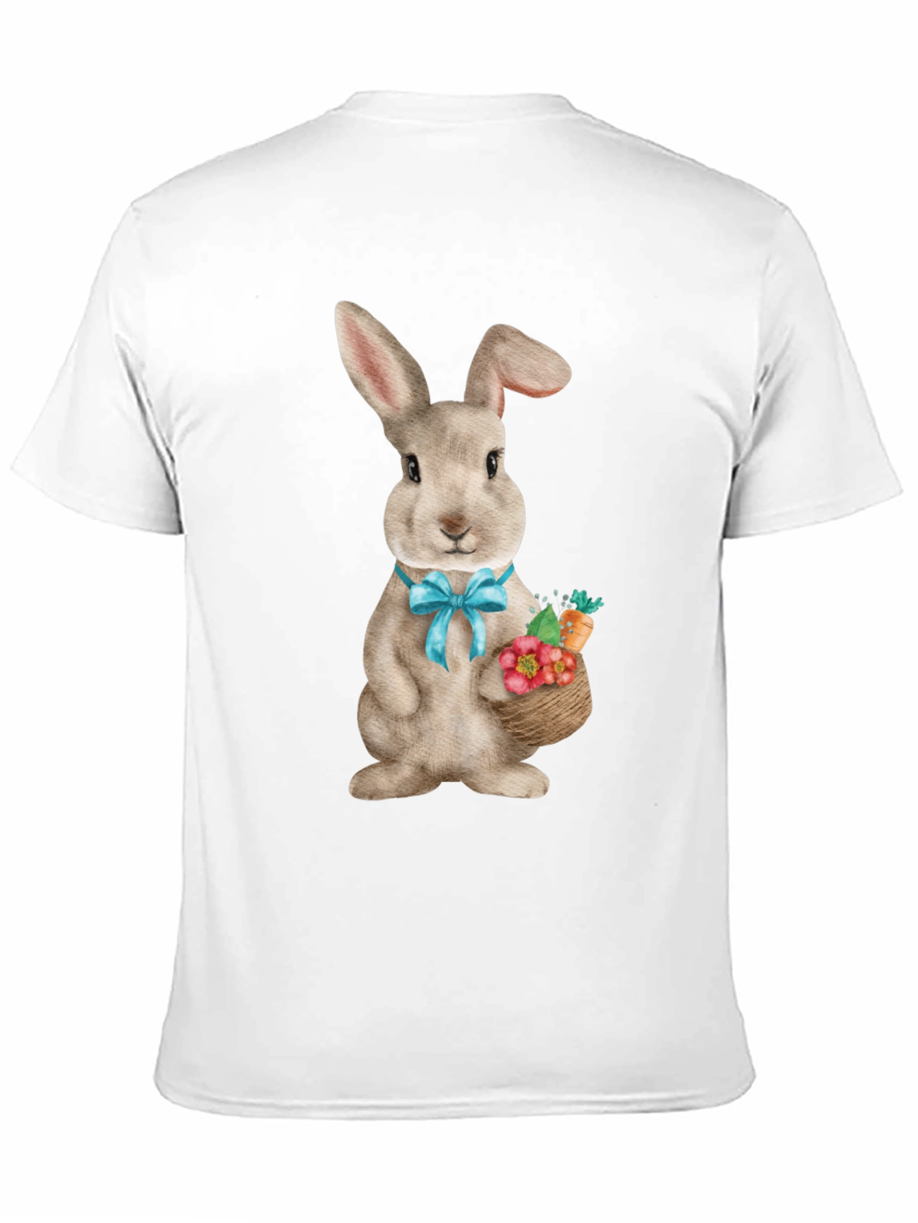 Easter Bunny T-Shirt Cute Rabbit with Basket