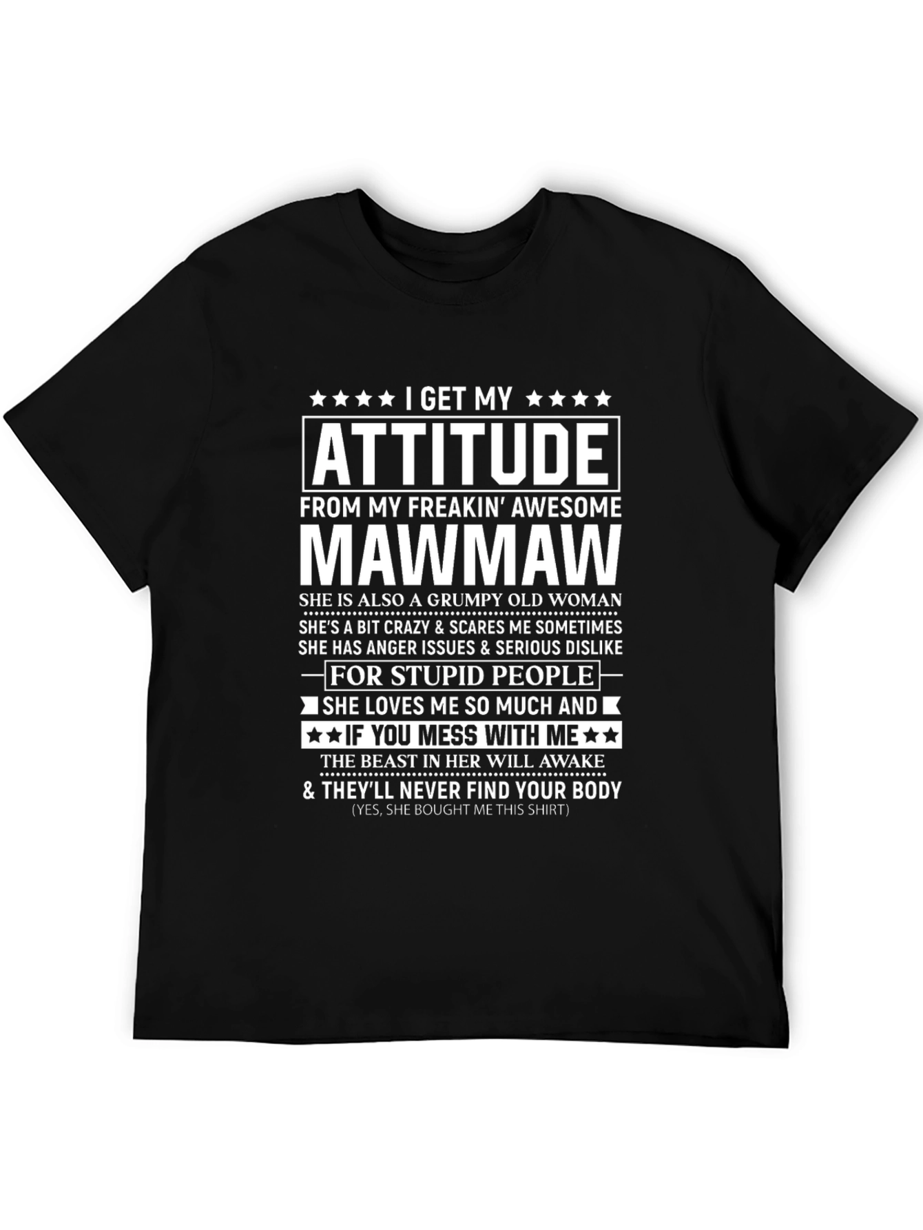 Attitude Mawmaw Graphic T-Shirt