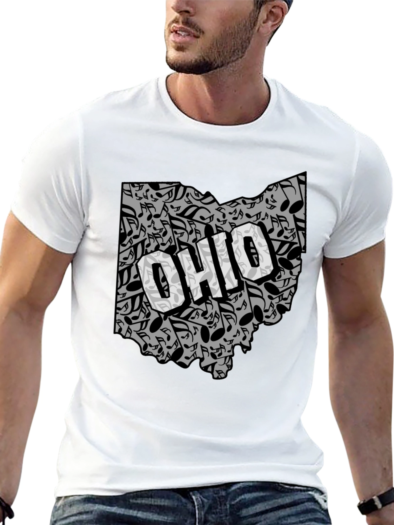 Ohio Music Notes T-Shirt - State Pride Tee
