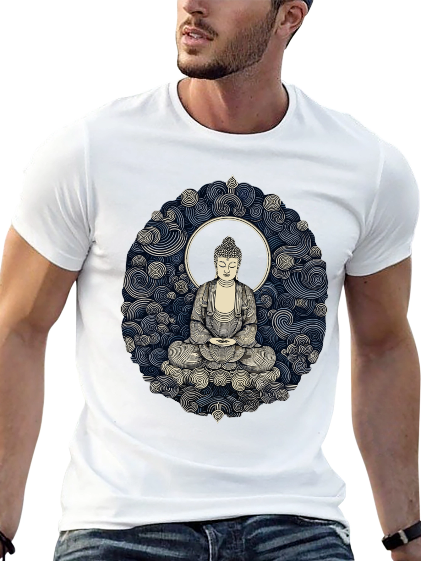 Buddha Graphic Black T-Shirt