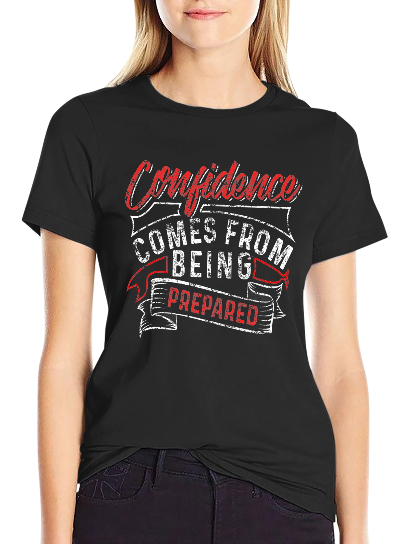 Confidence Prepared T-Shirt - Motivational Graphic Tee