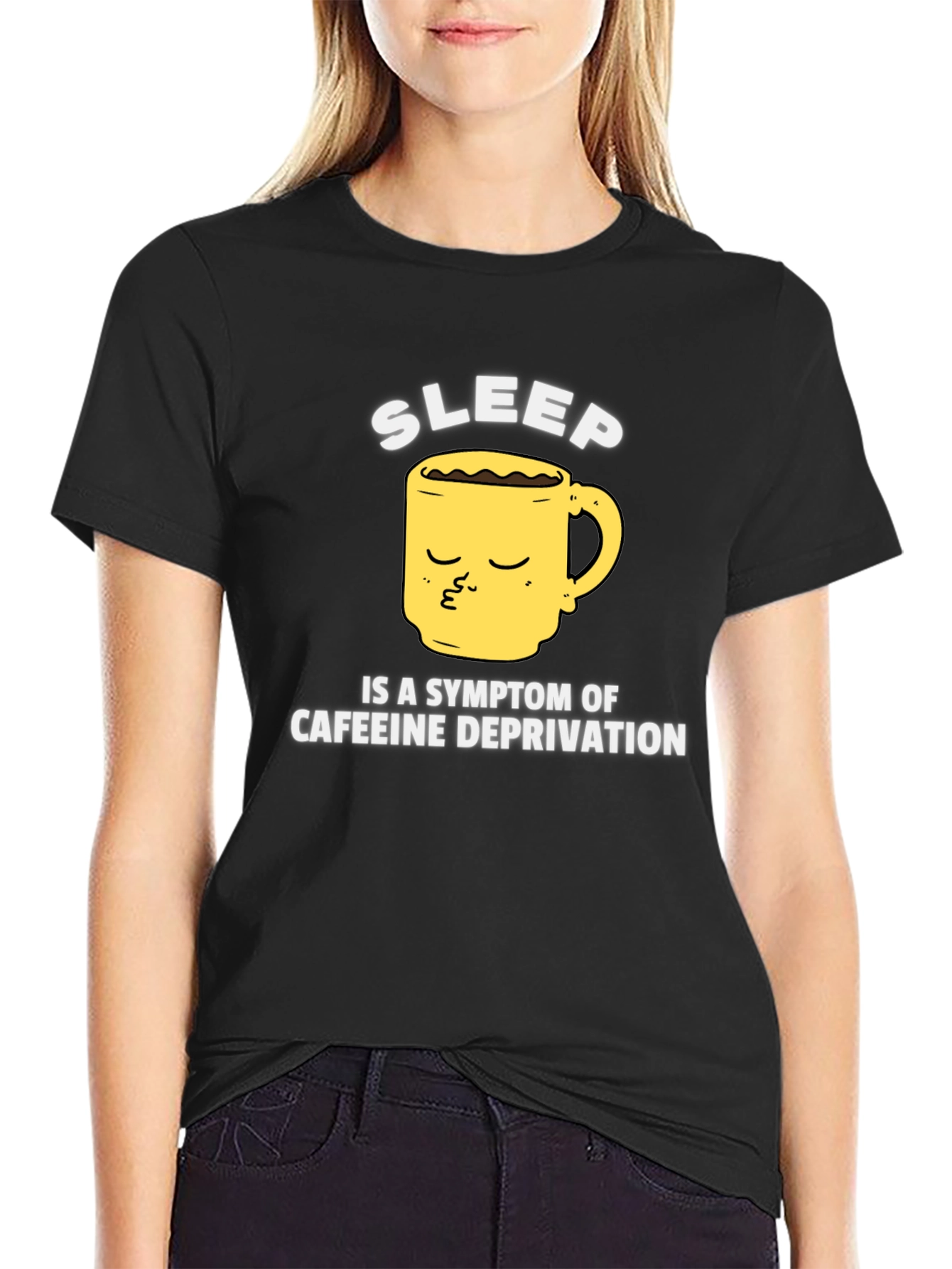 Sleep Caffeine Deprivation Graphic T-Shirt