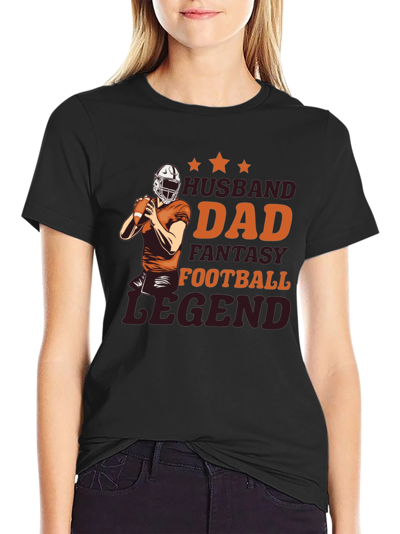 Husband Dad Fantasy Football Legend T-Shirt