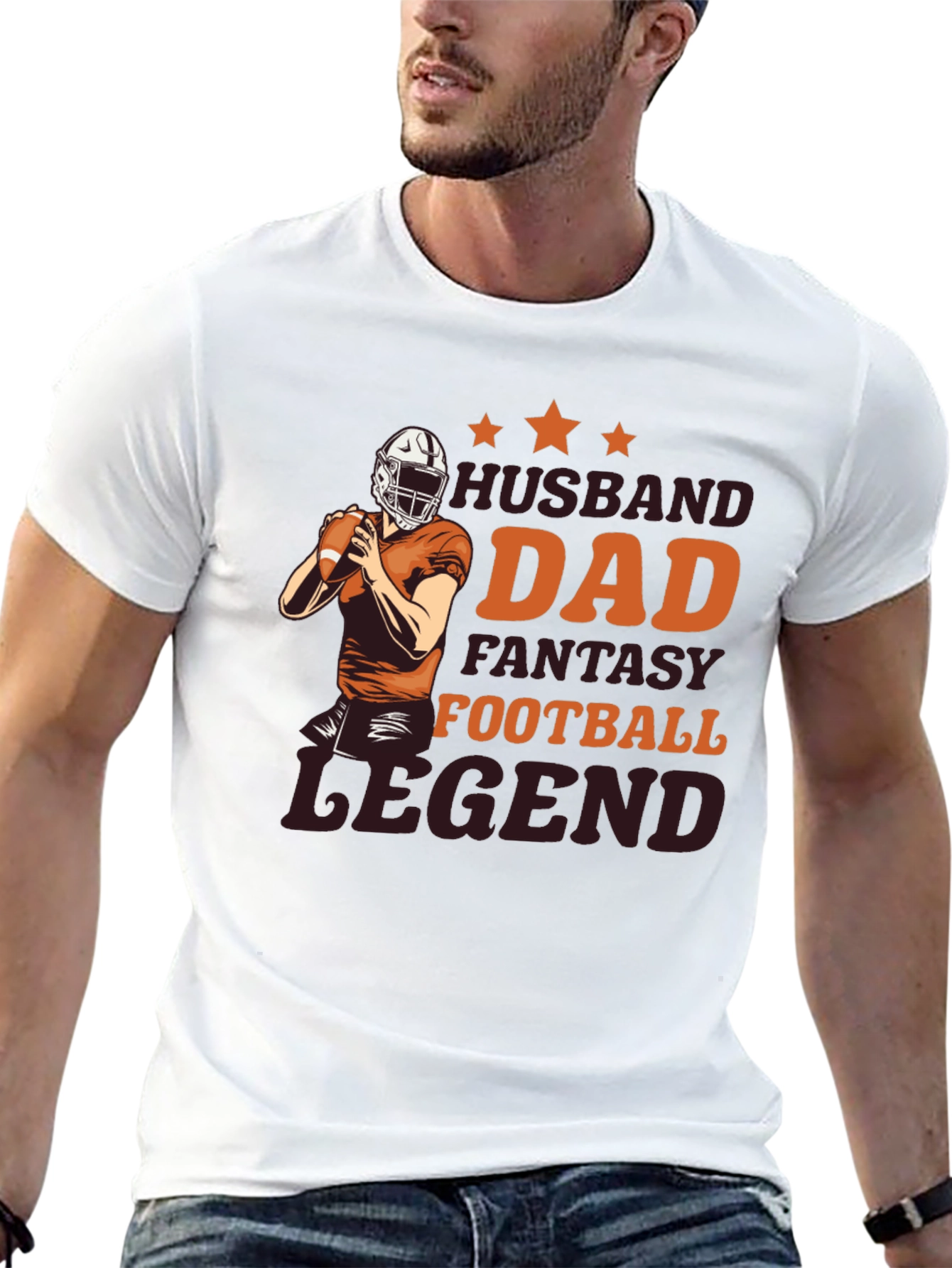 Husband Dad Fantasy Football Legend T-Shirt