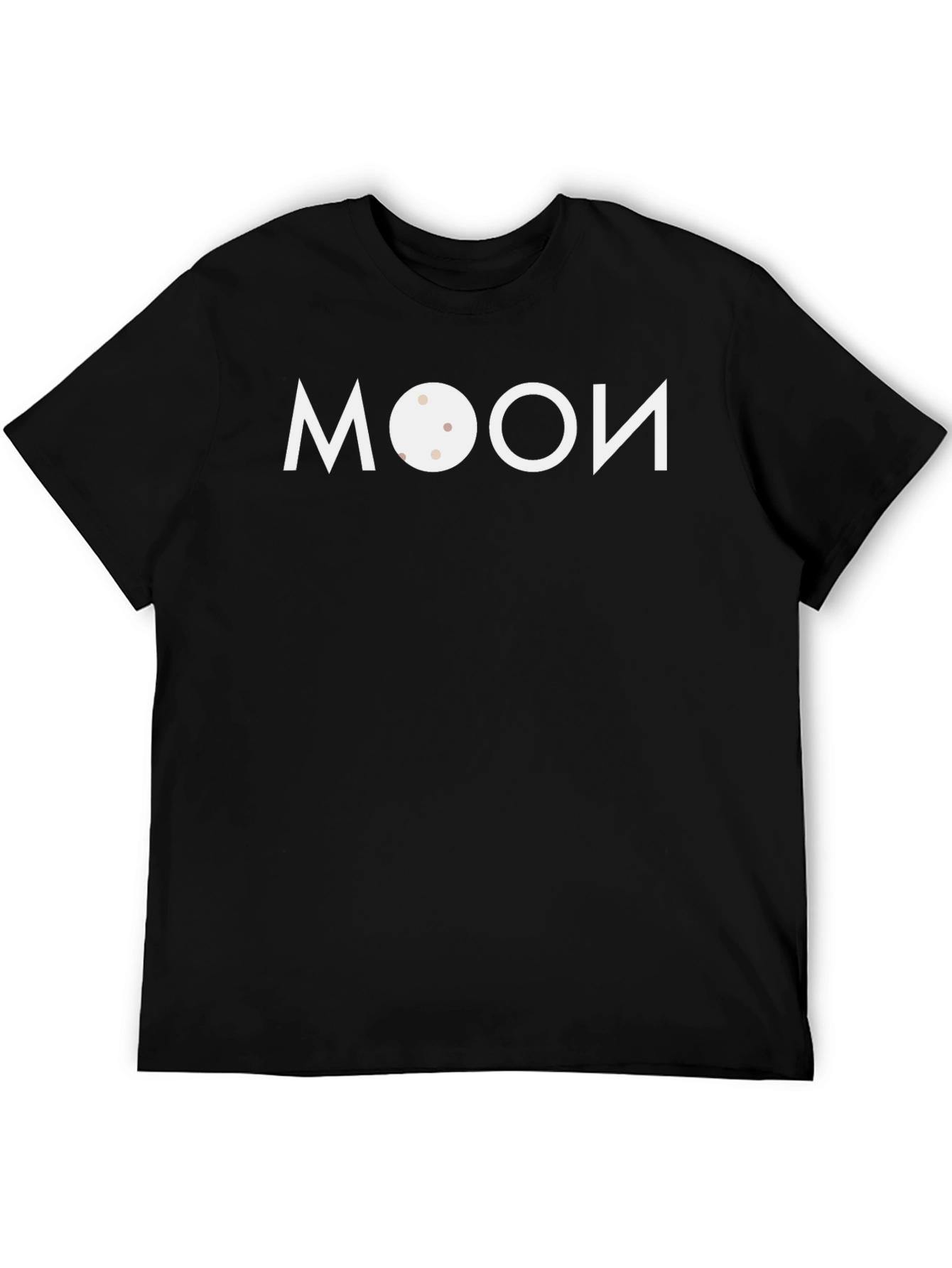 Moon Graphic Black T-Shirt Unique Design