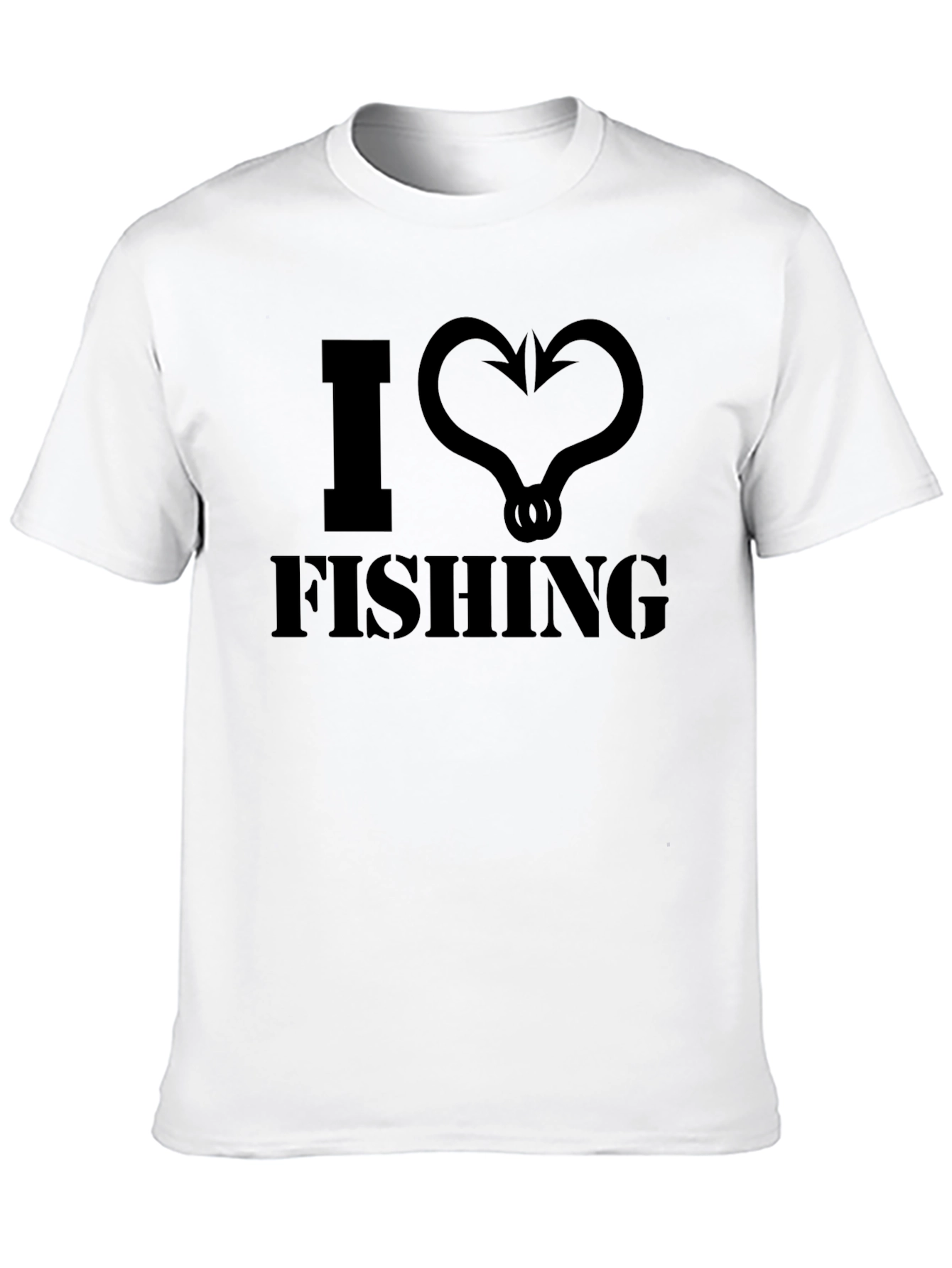 I Love Fishing Black T-Shirt