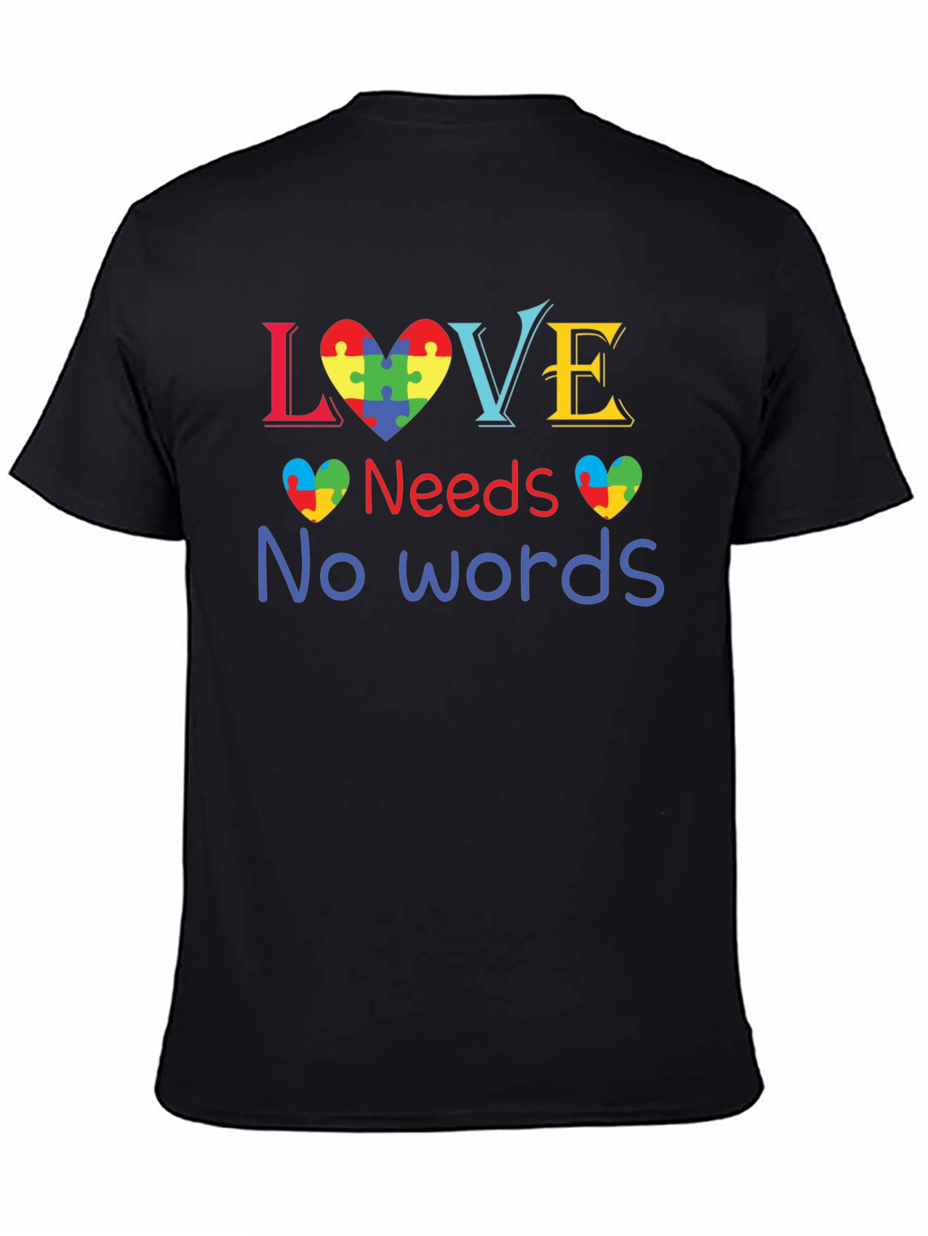 Love Needs No Words Autism Awareness T-Shirt