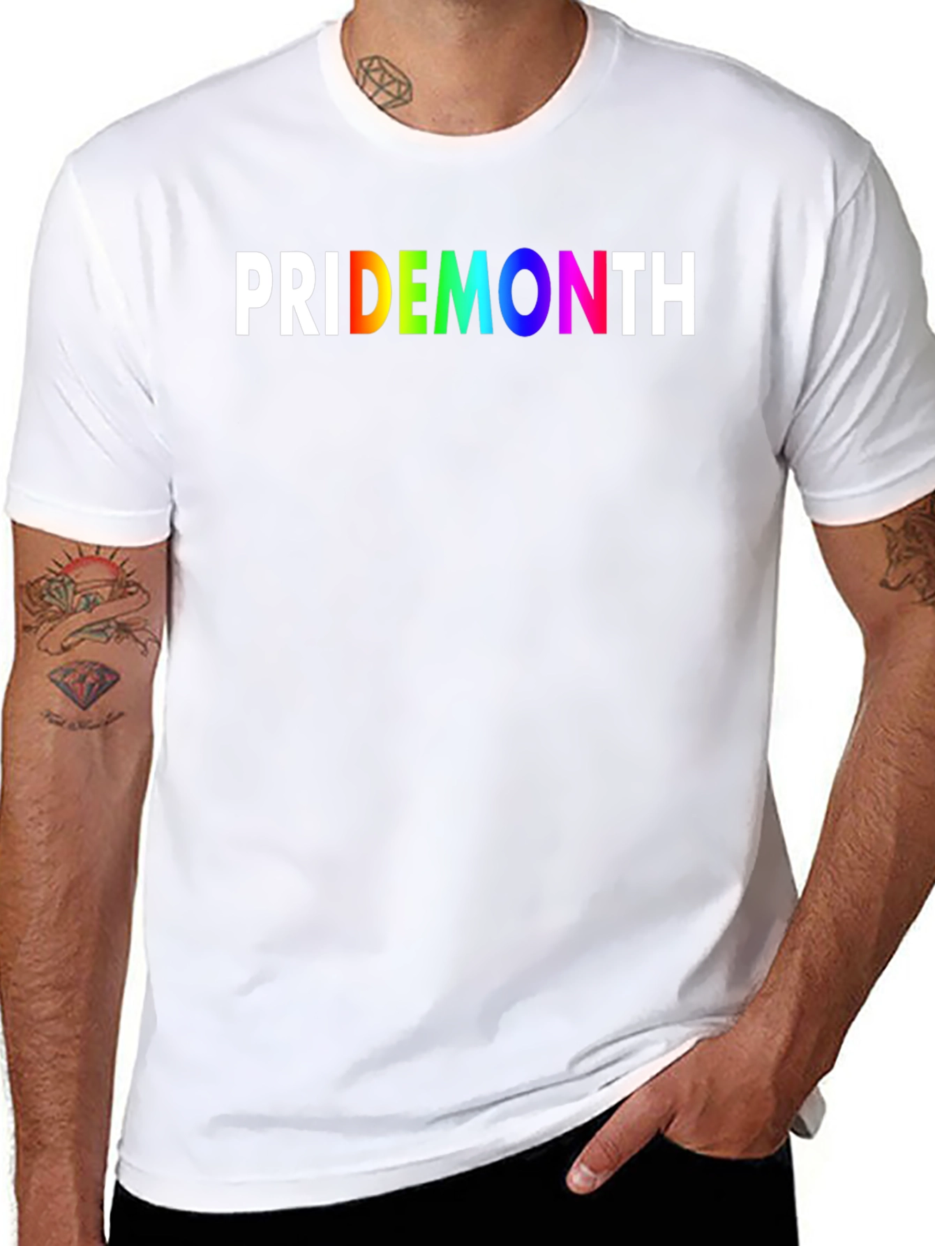Pride Month T-Shirt - Rainbow Text