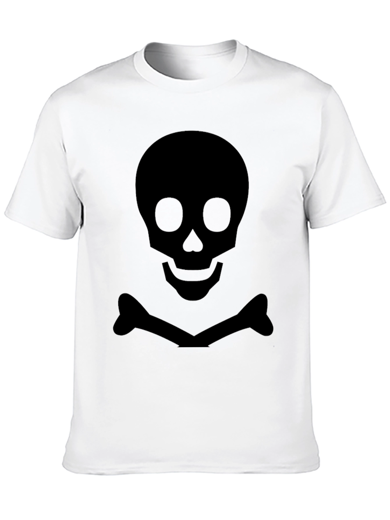 Skull & Crossbones Graphic Tee - Black