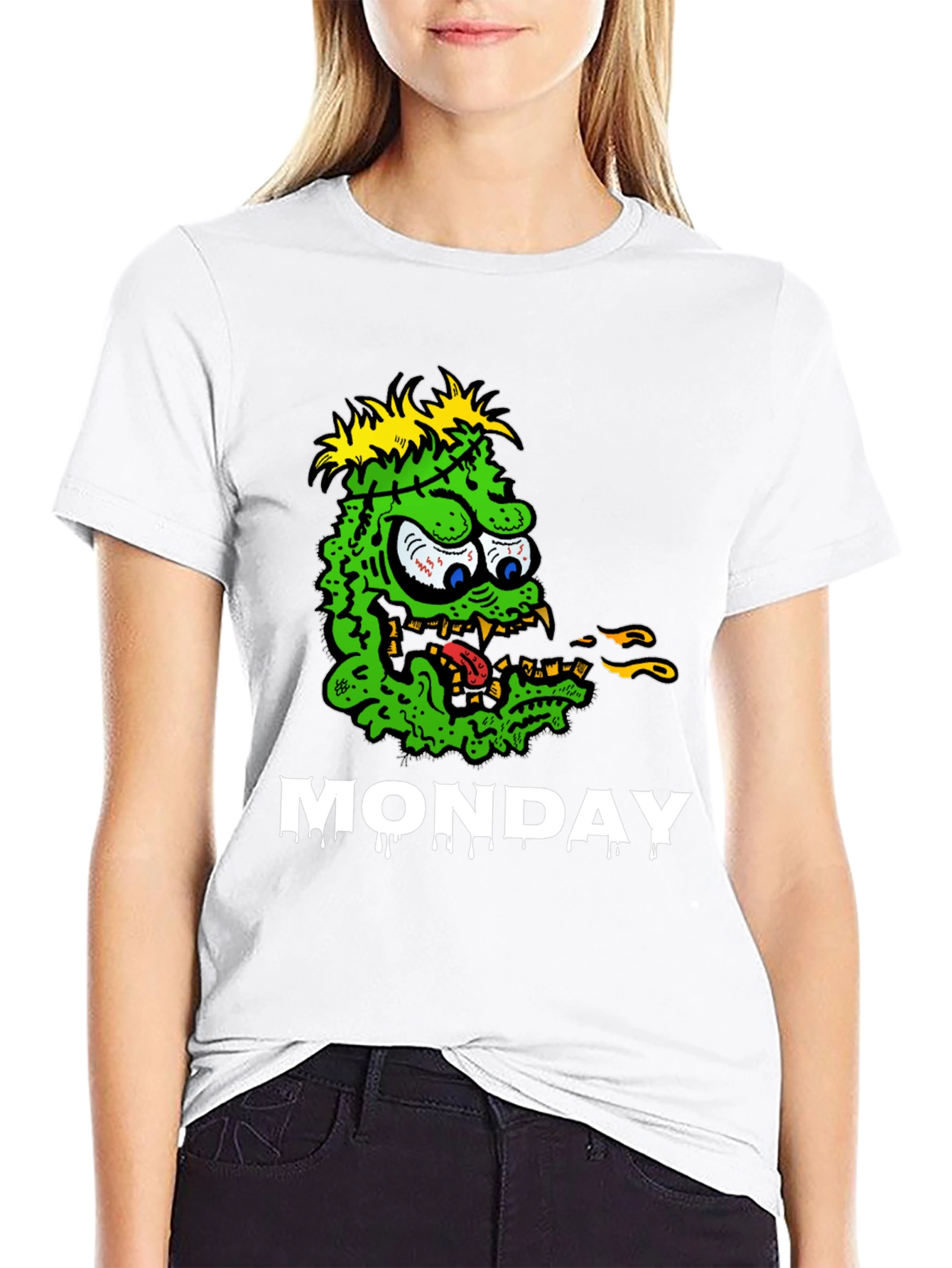 Monster Monday Graphic Tee - Black