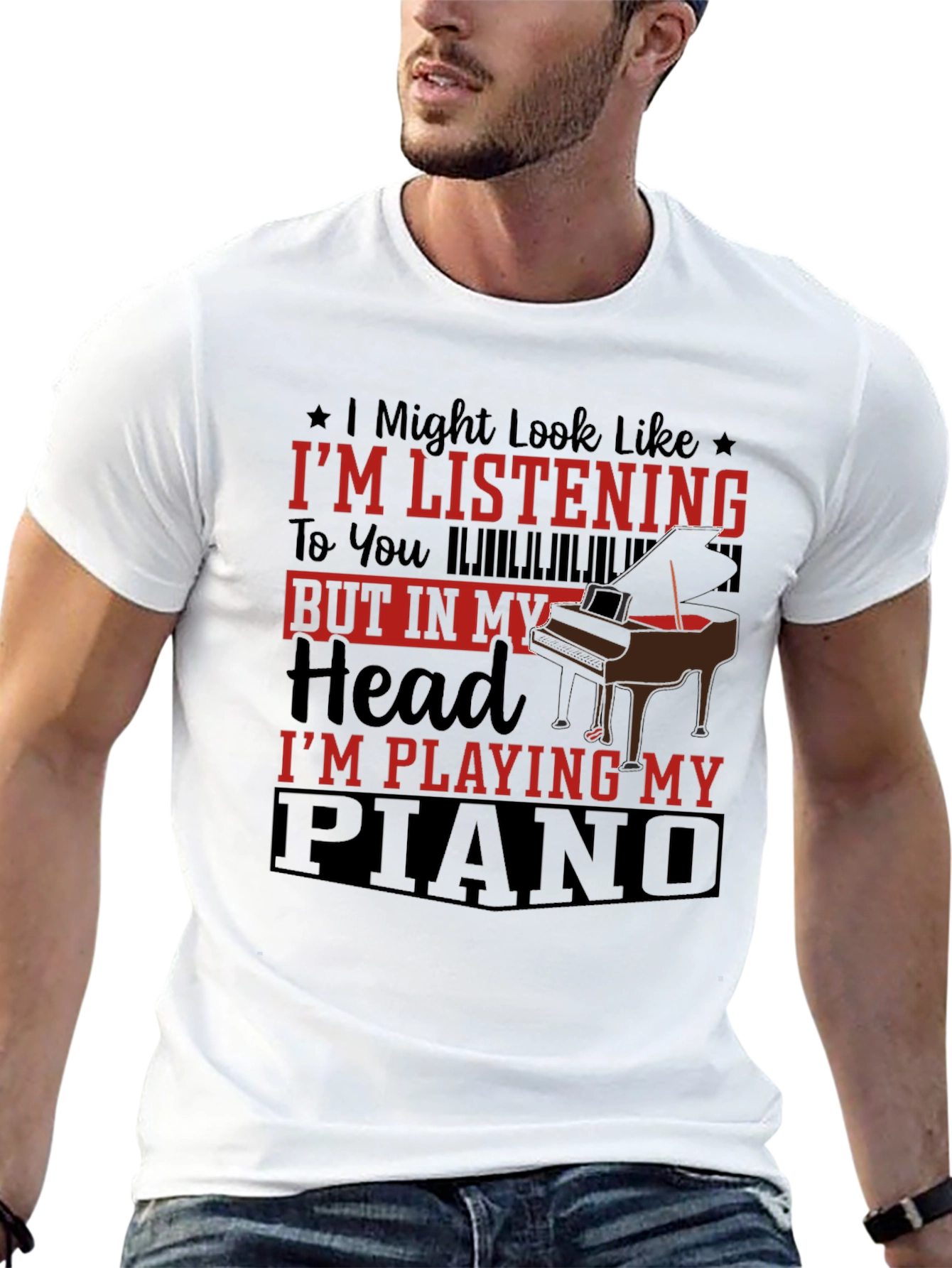 Piano Lover Tee: Im Playing My Piano