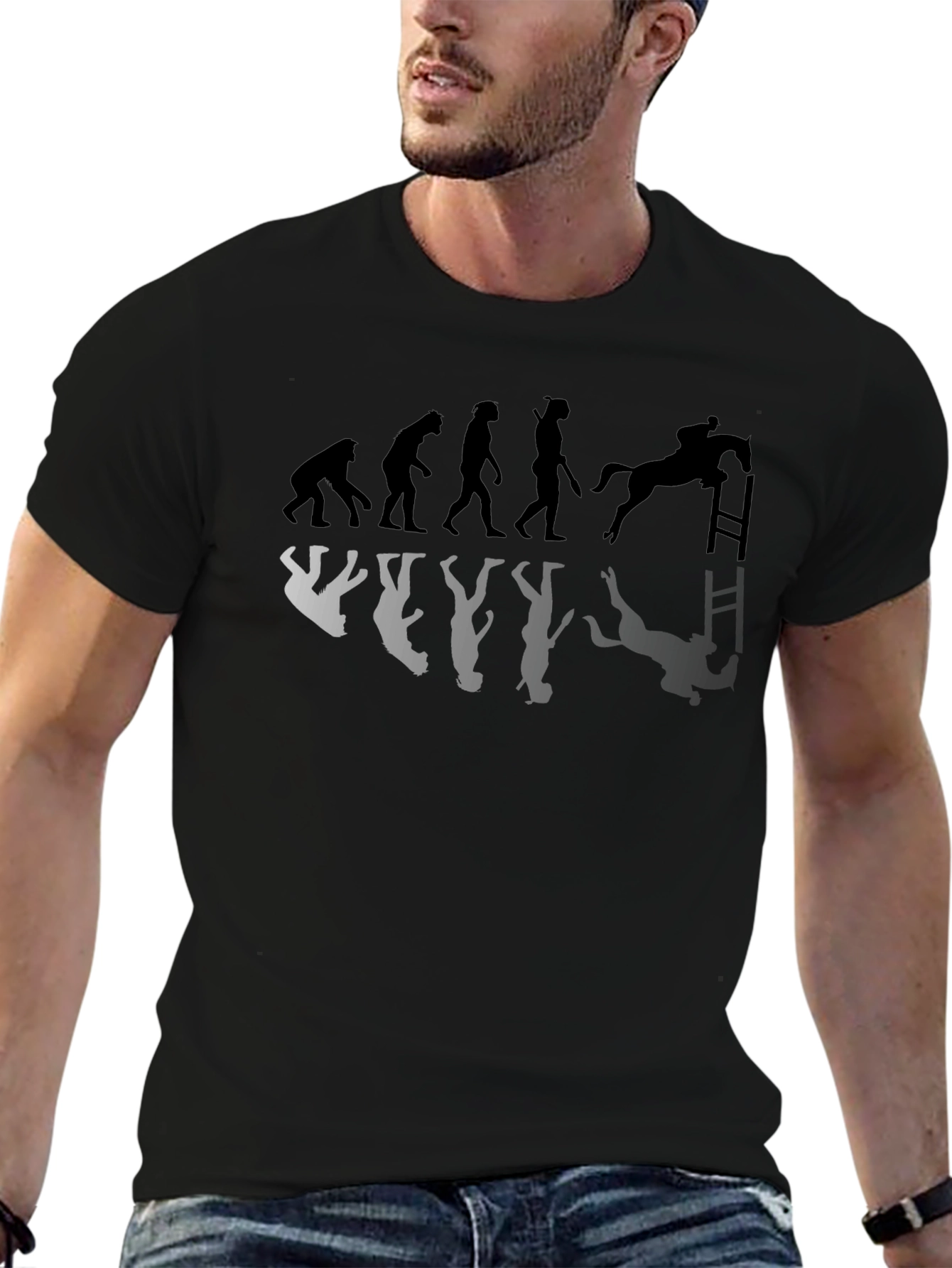 Equestrian Evolution T-Shirt - Horse Riding Humor