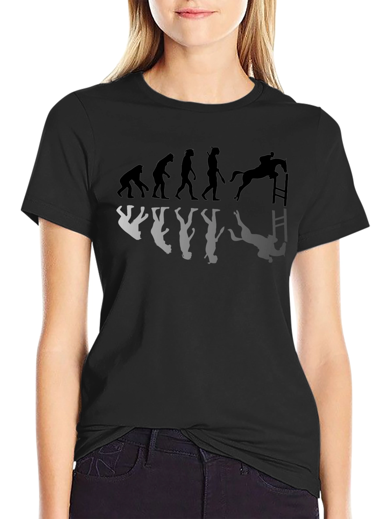 Equestrian Evolution T-Shirt - Horse Riding Humor
