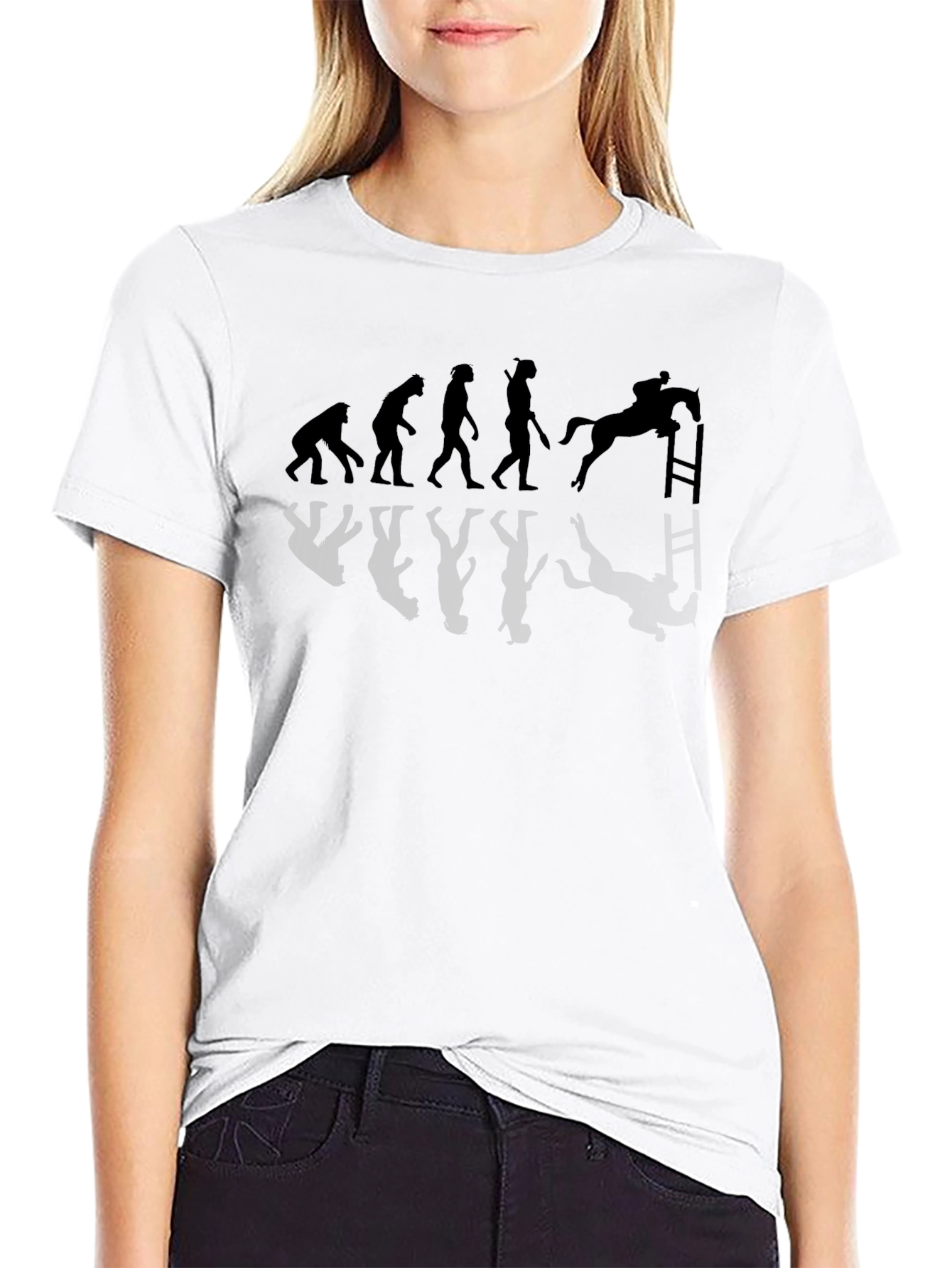 Equestrian Evolution T-Shirt - Horse Riding Humor
