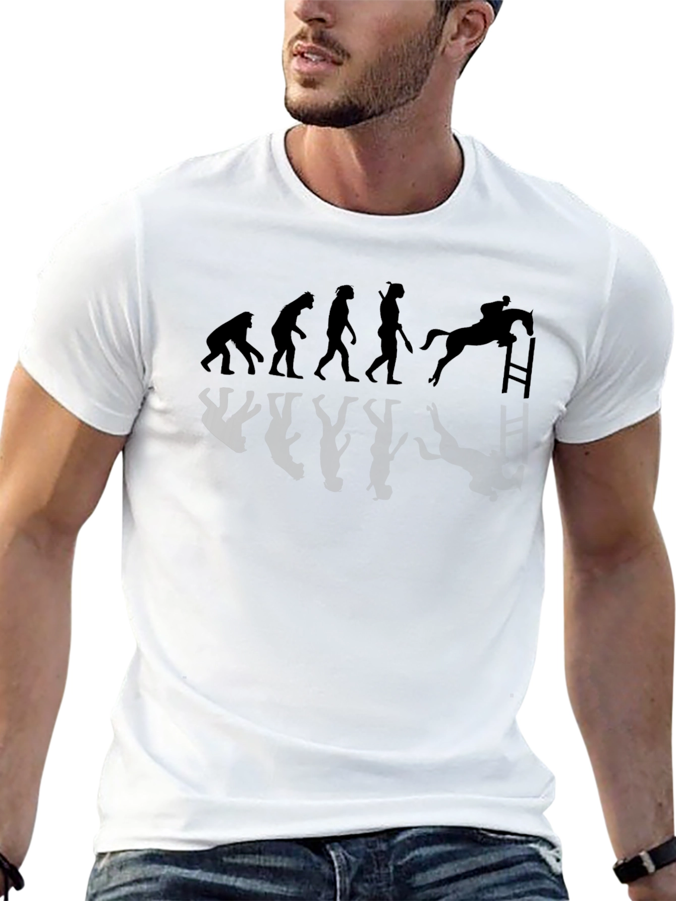Equestrian Evolution T-Shirt - Horse Riding Humor