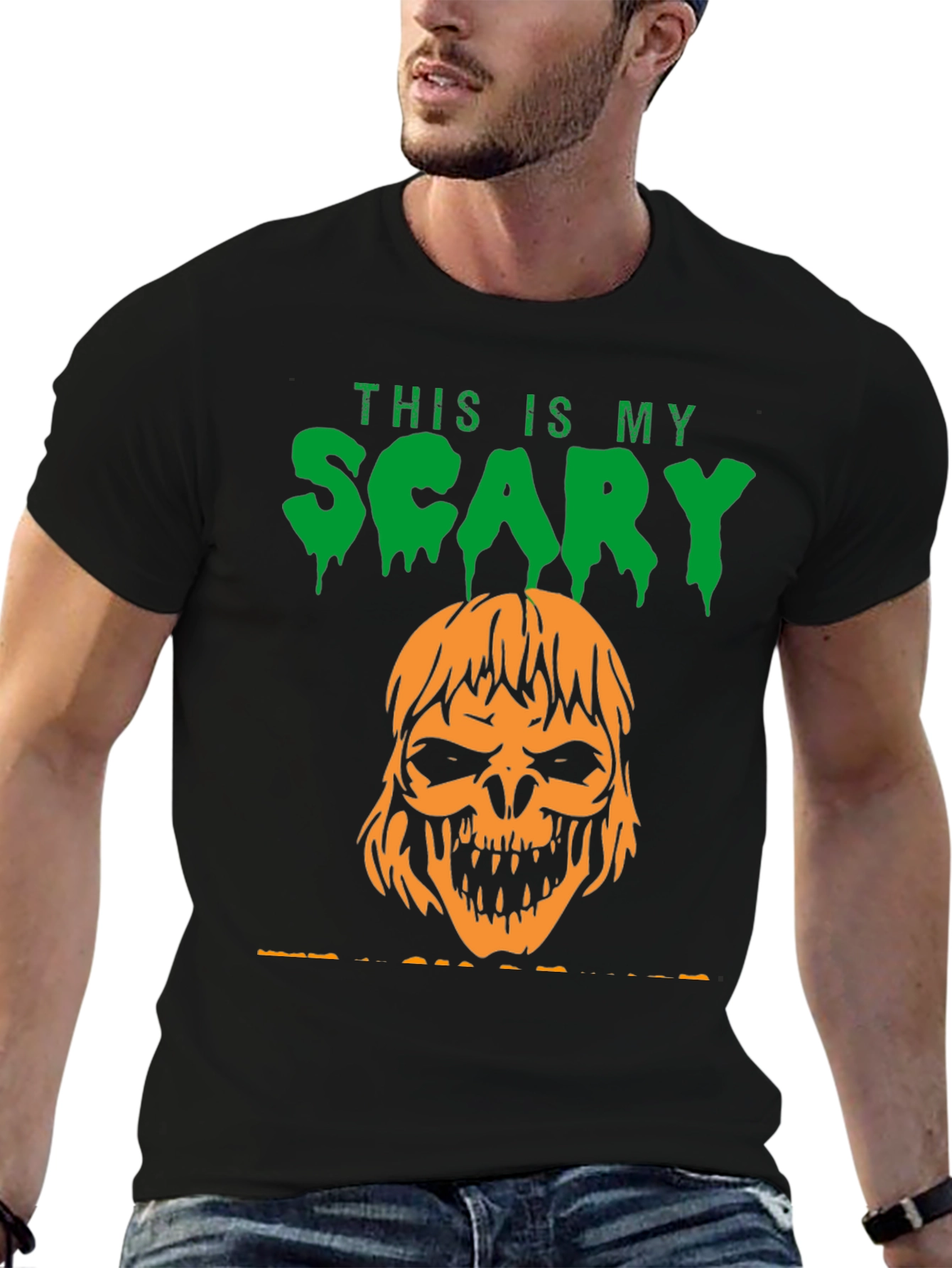 Scary Pumpkin Halloween T-Shirt