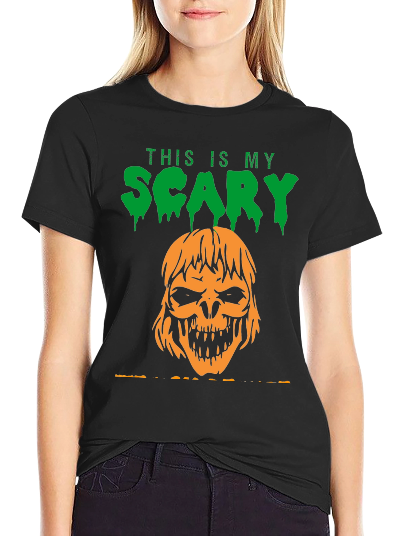 Scary Pumpkin Halloween T-Shirt