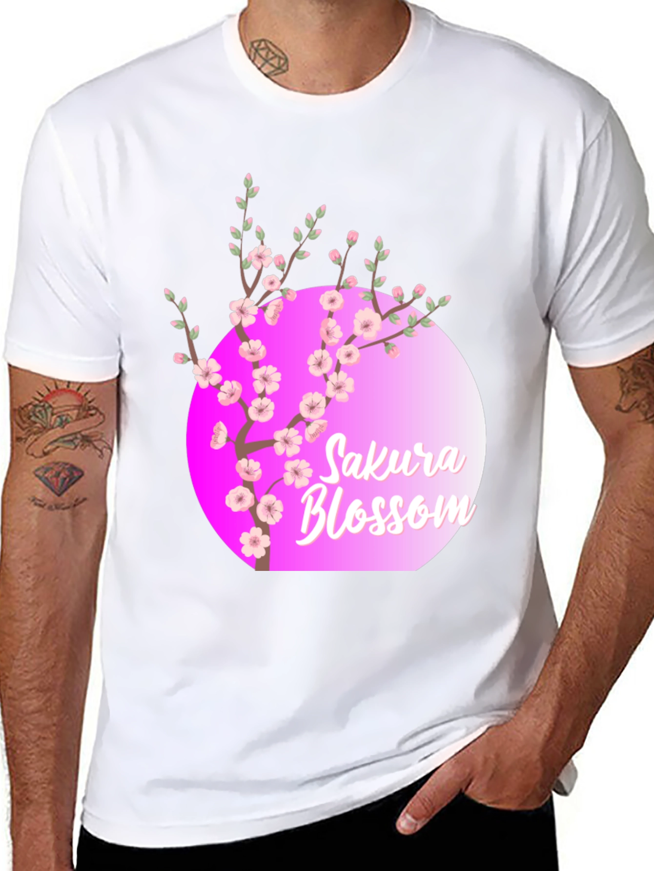 Sakura Blossom T-Shirt - Floral Design