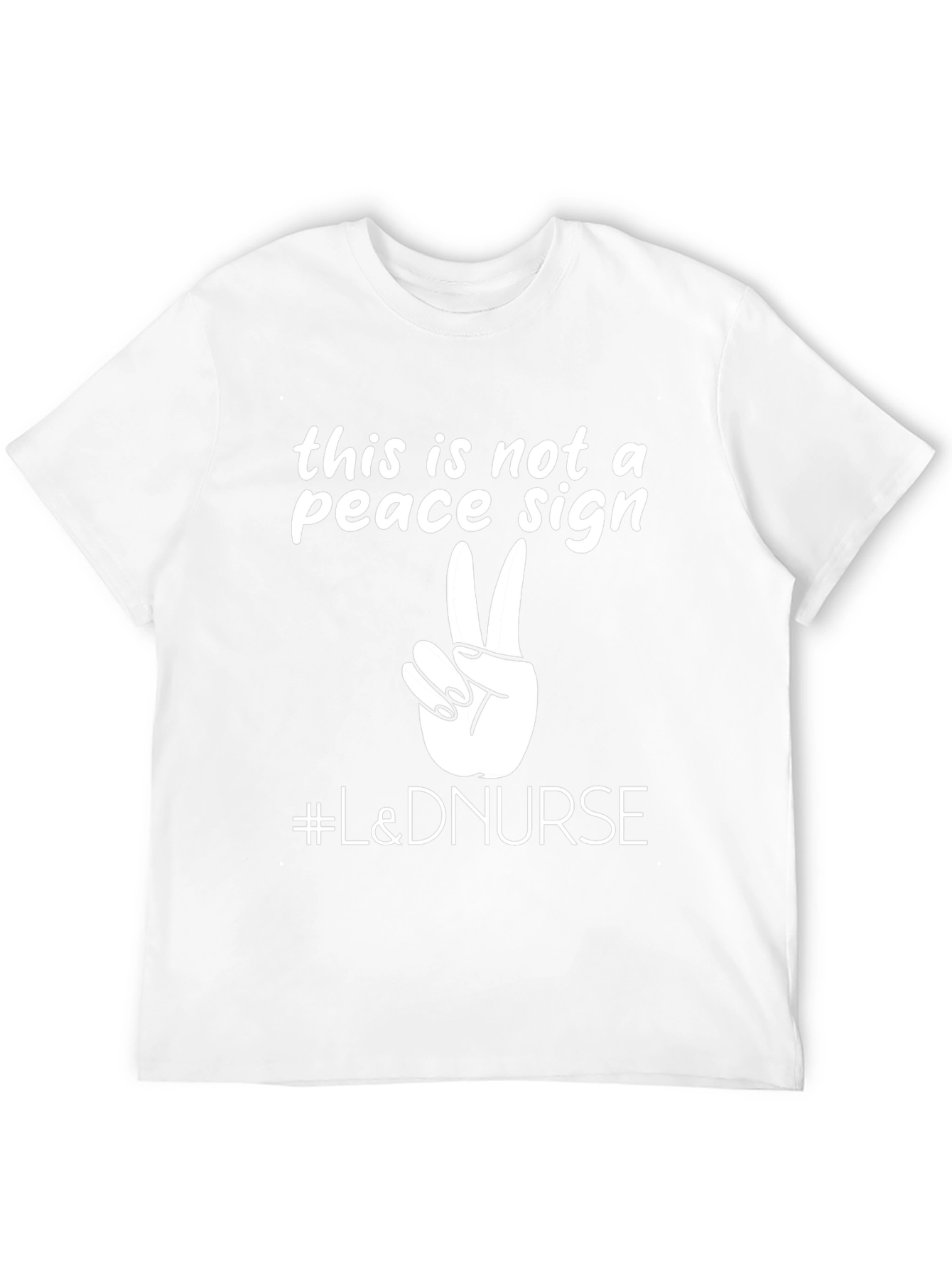 L&D Nurse T-Shirt - Peace Sign