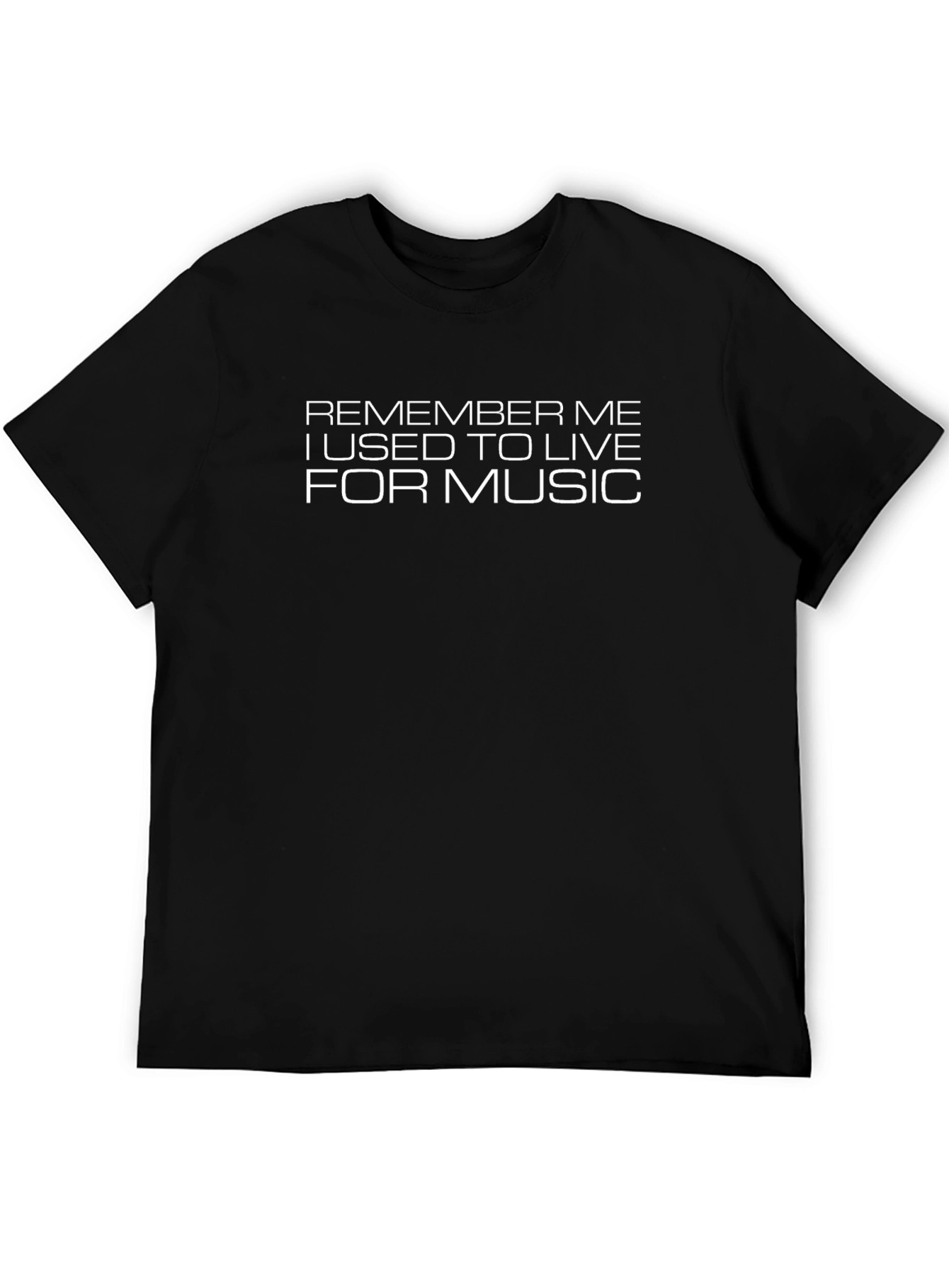 Remember Me Music T-Shirt - Black
