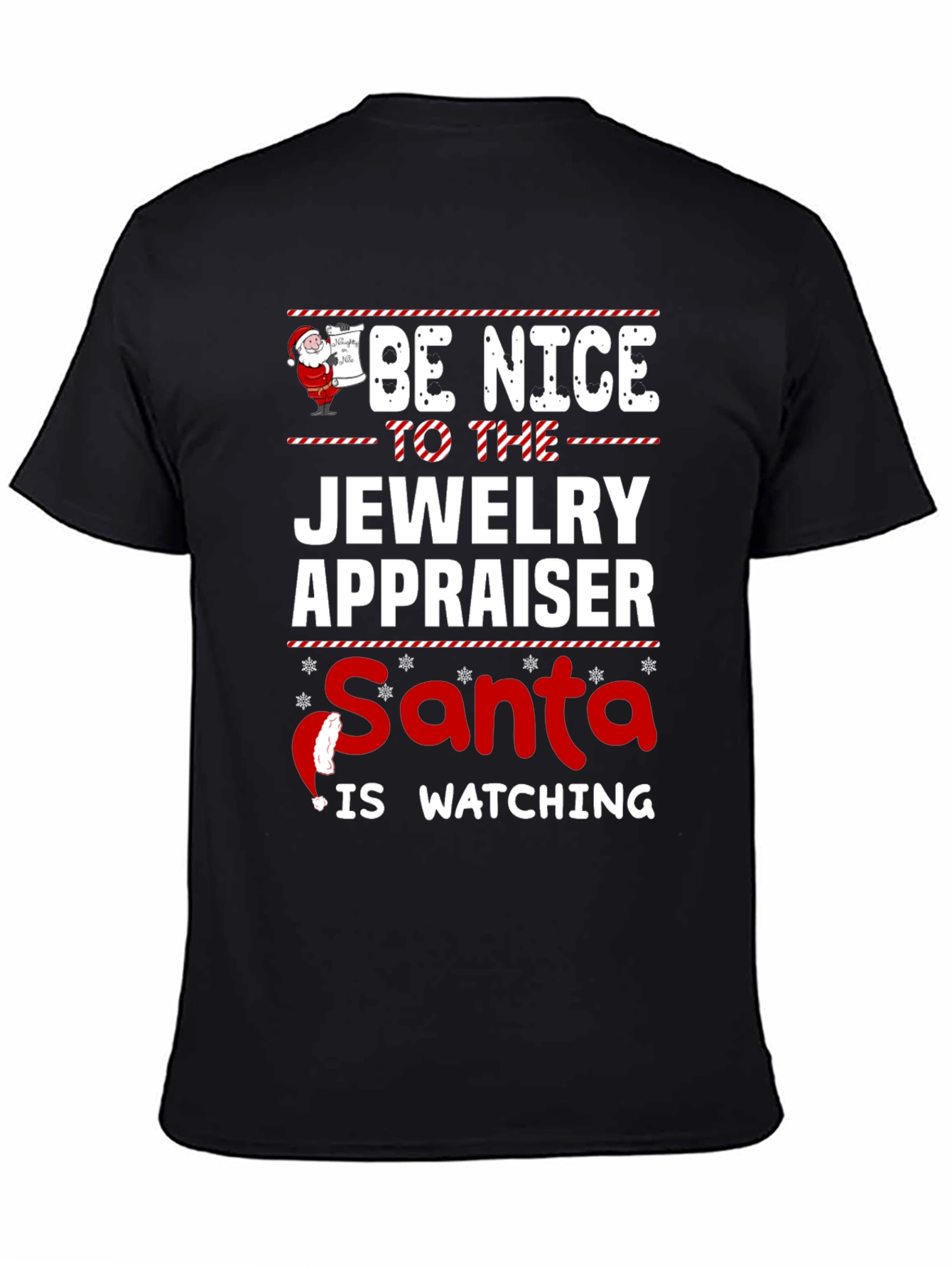 Funny Jewelry Appraiser Santa Christmas T-Shirt