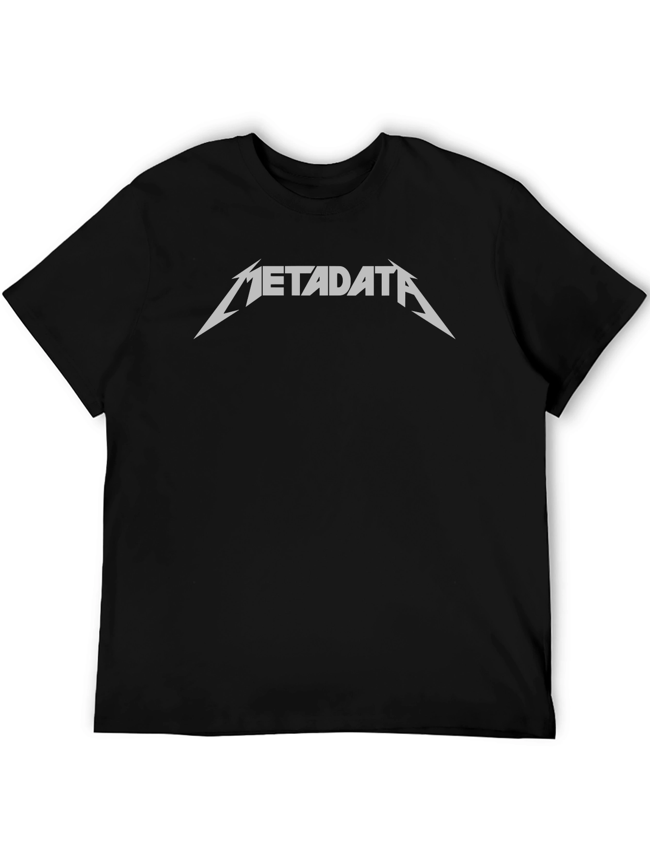 Metadata Band Style Black T-Shirt