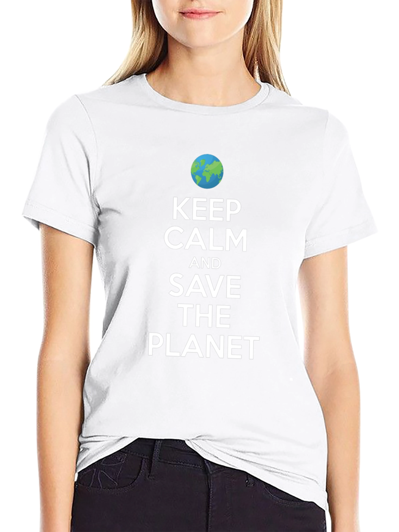 Keep Calm Save The Planet Graphic Tee