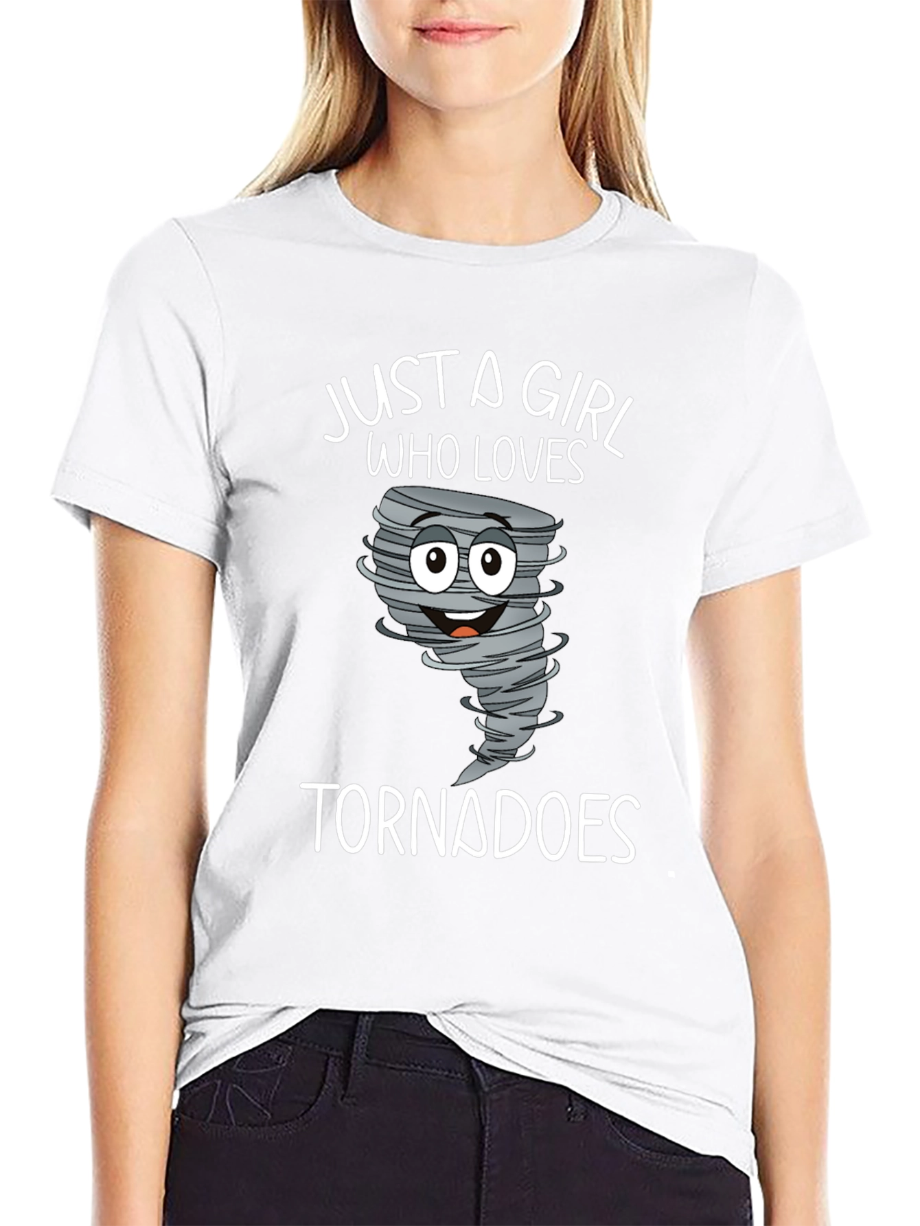 Just a Girl Who Loves Tornadoes T-Shirt