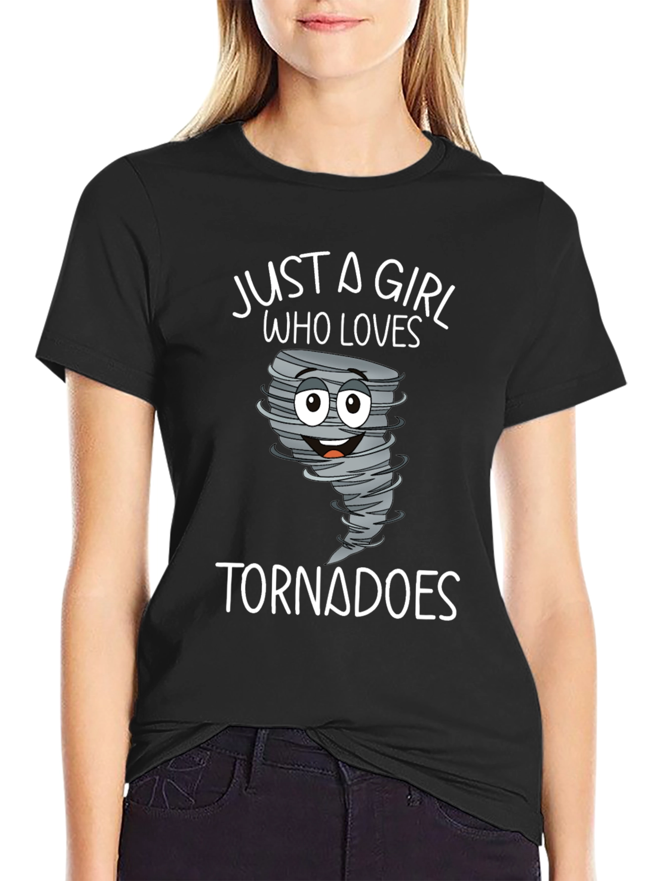 Just a Girl Who Loves Tornadoes T-Shirt