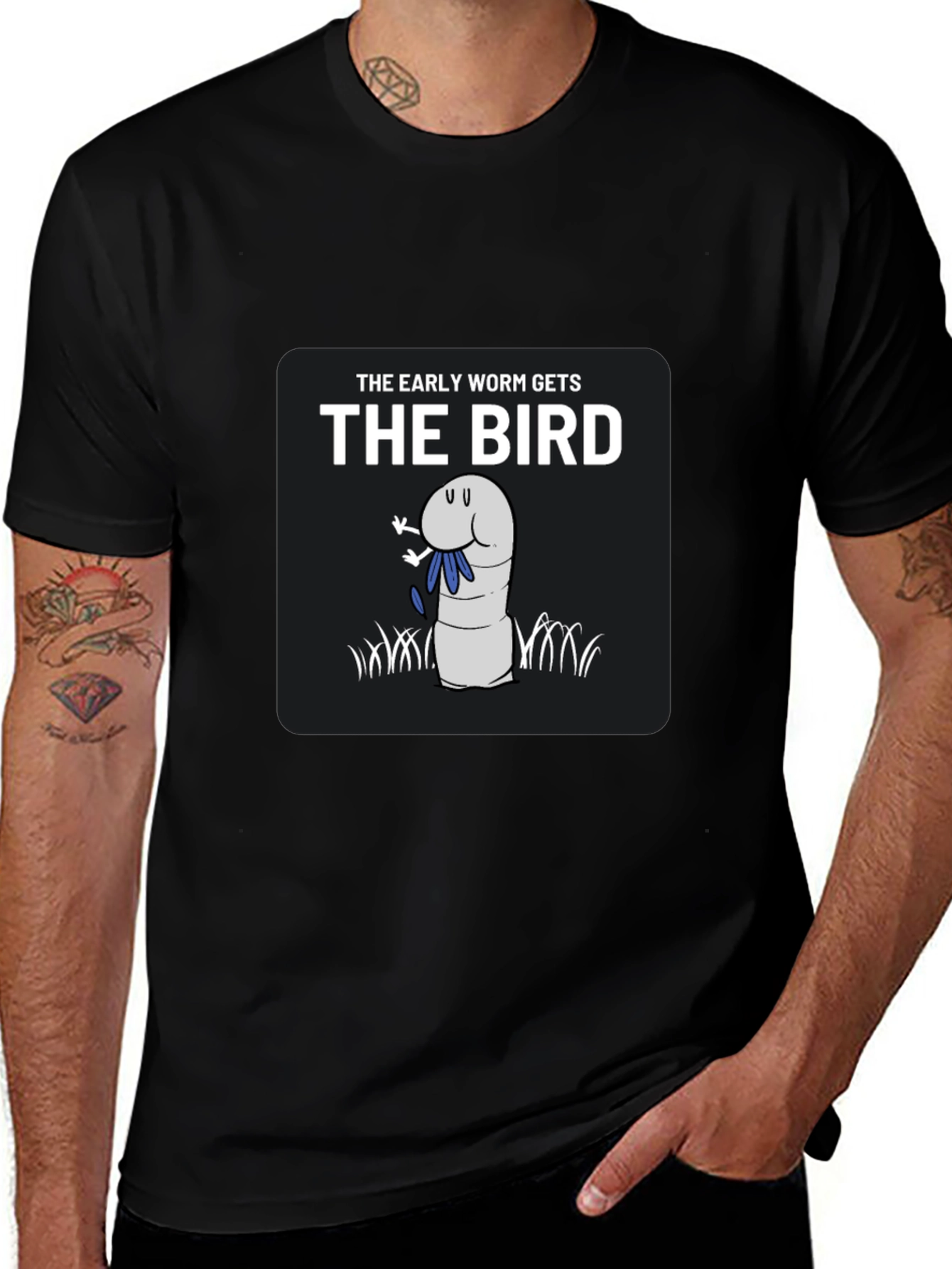 The Early Worm Gets The Bird Graphic T-Shirt