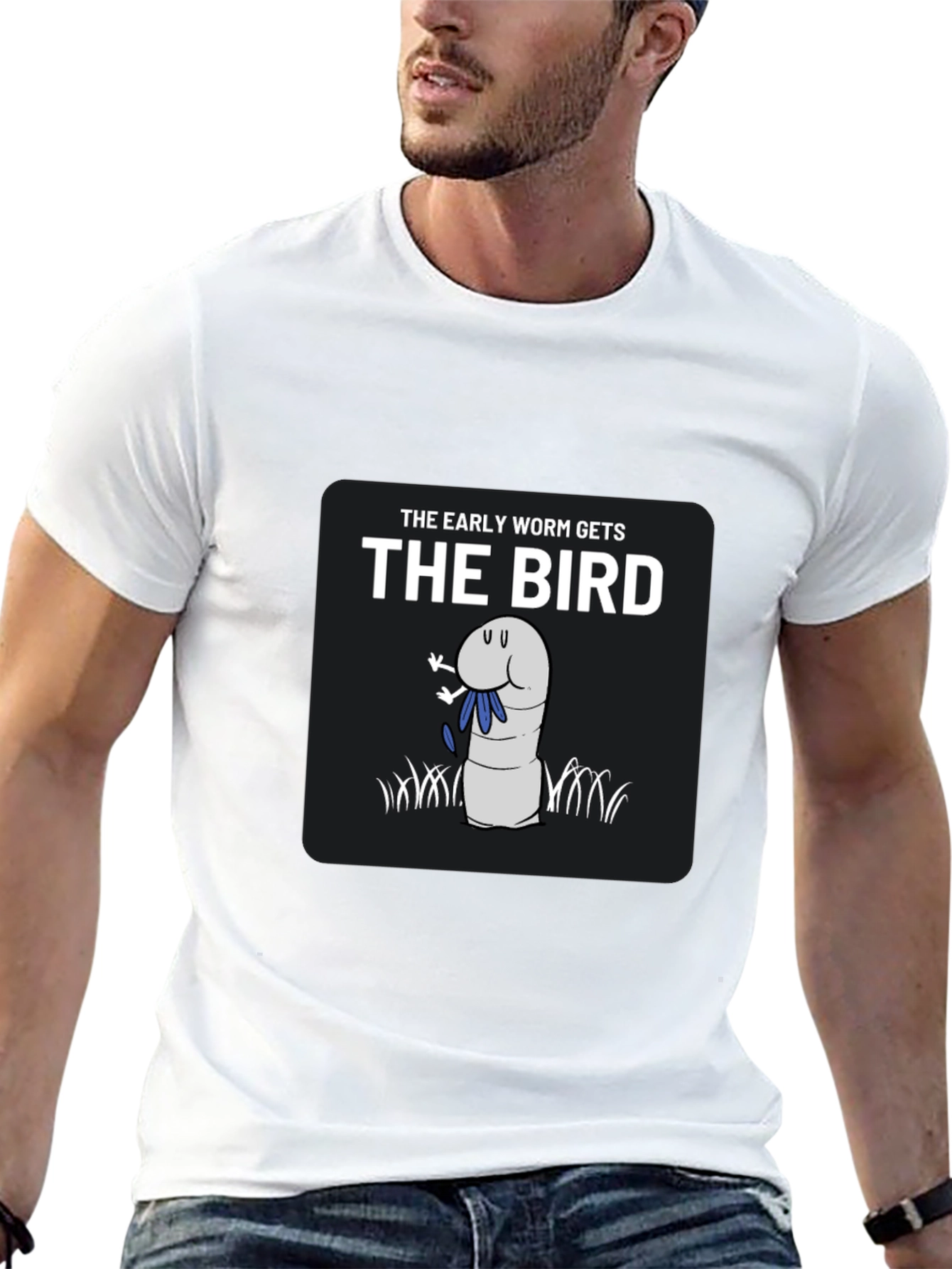 The Early Worm Gets The Bird Graphic T-Shirt