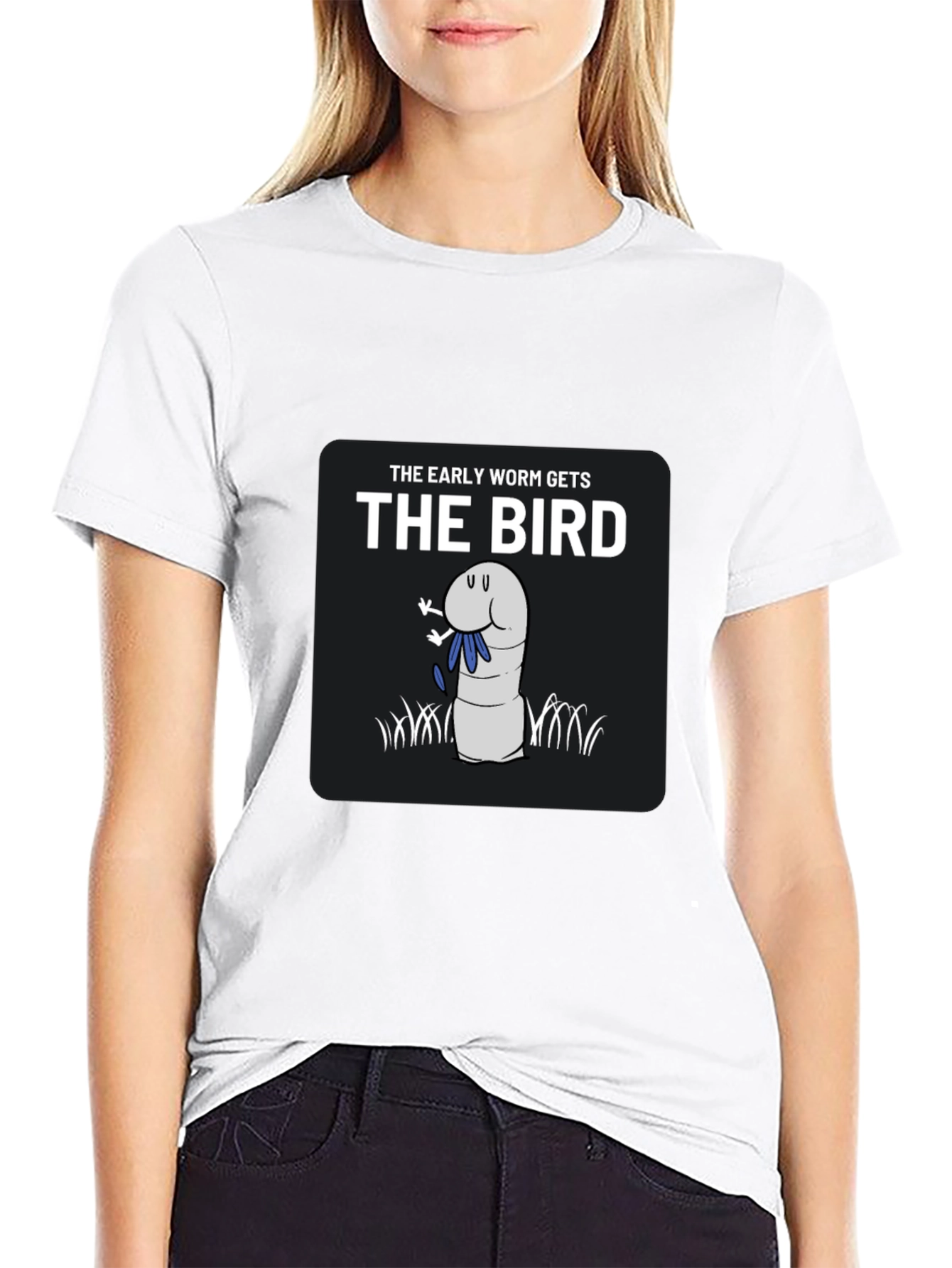 The Early Worm Gets The Bird Graphic T-Shirt