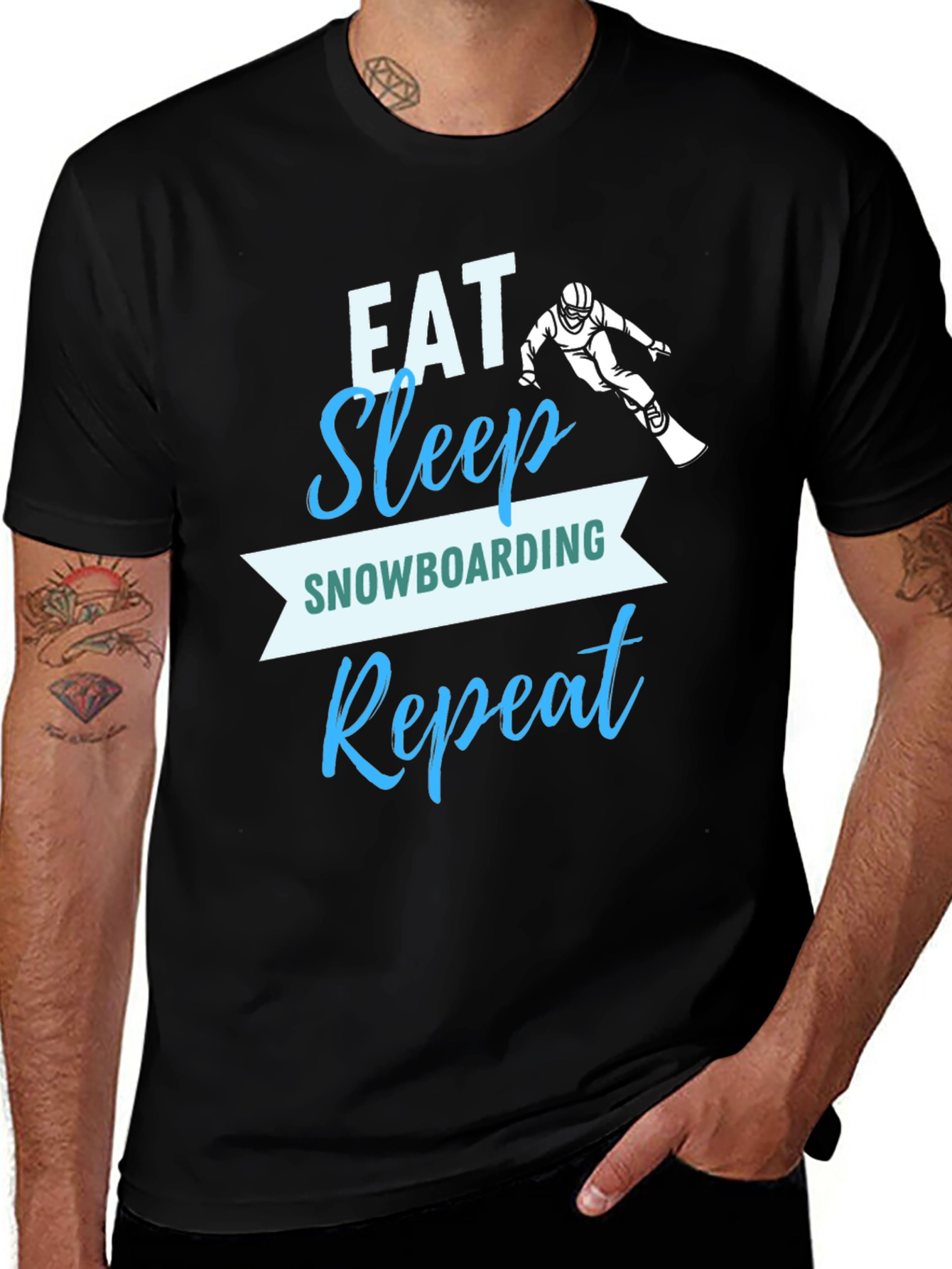 Eat Sleep Snowboarding Repeat T-Shirt