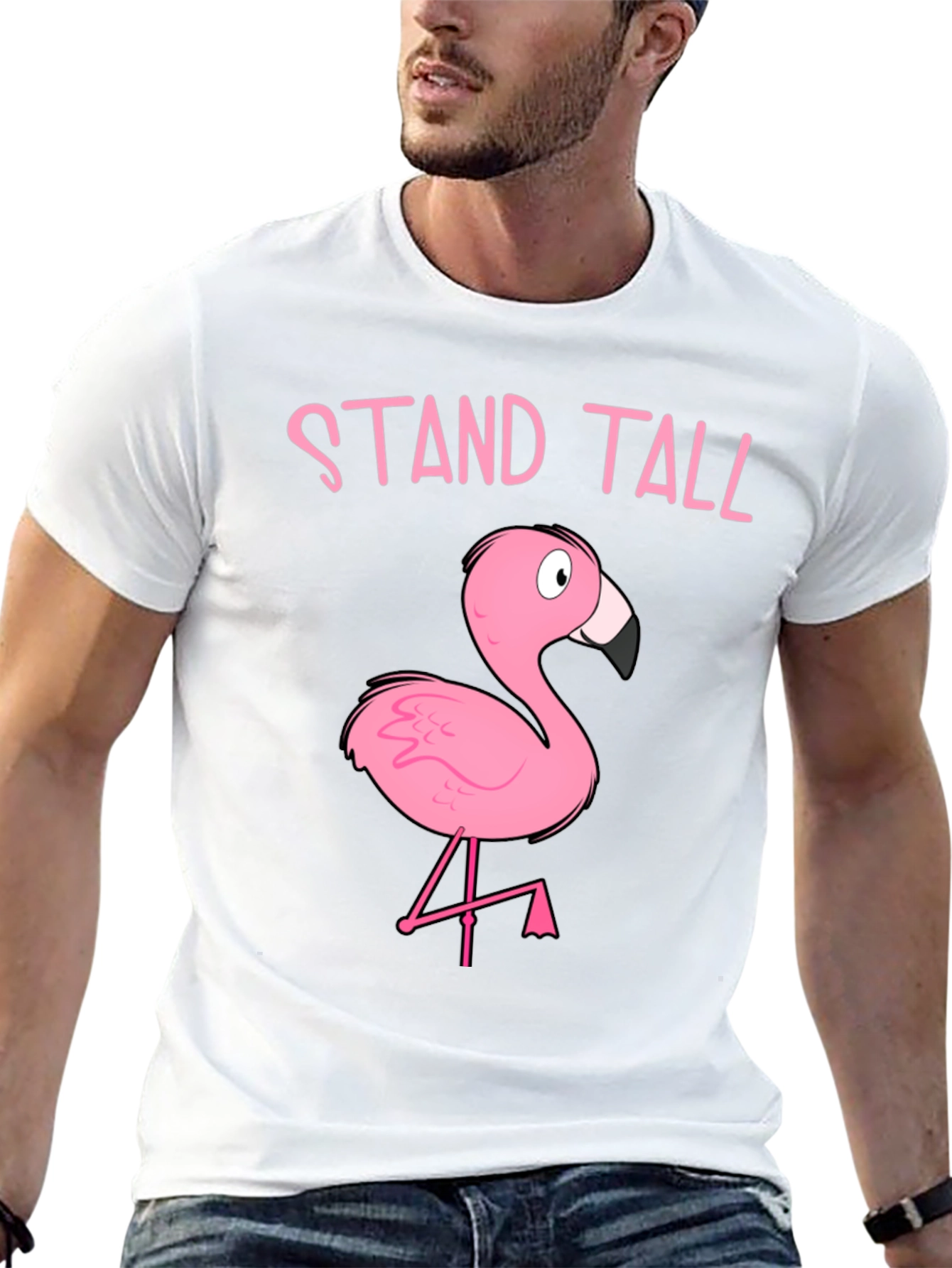 Stand Tall Flamingo Graphic Tee